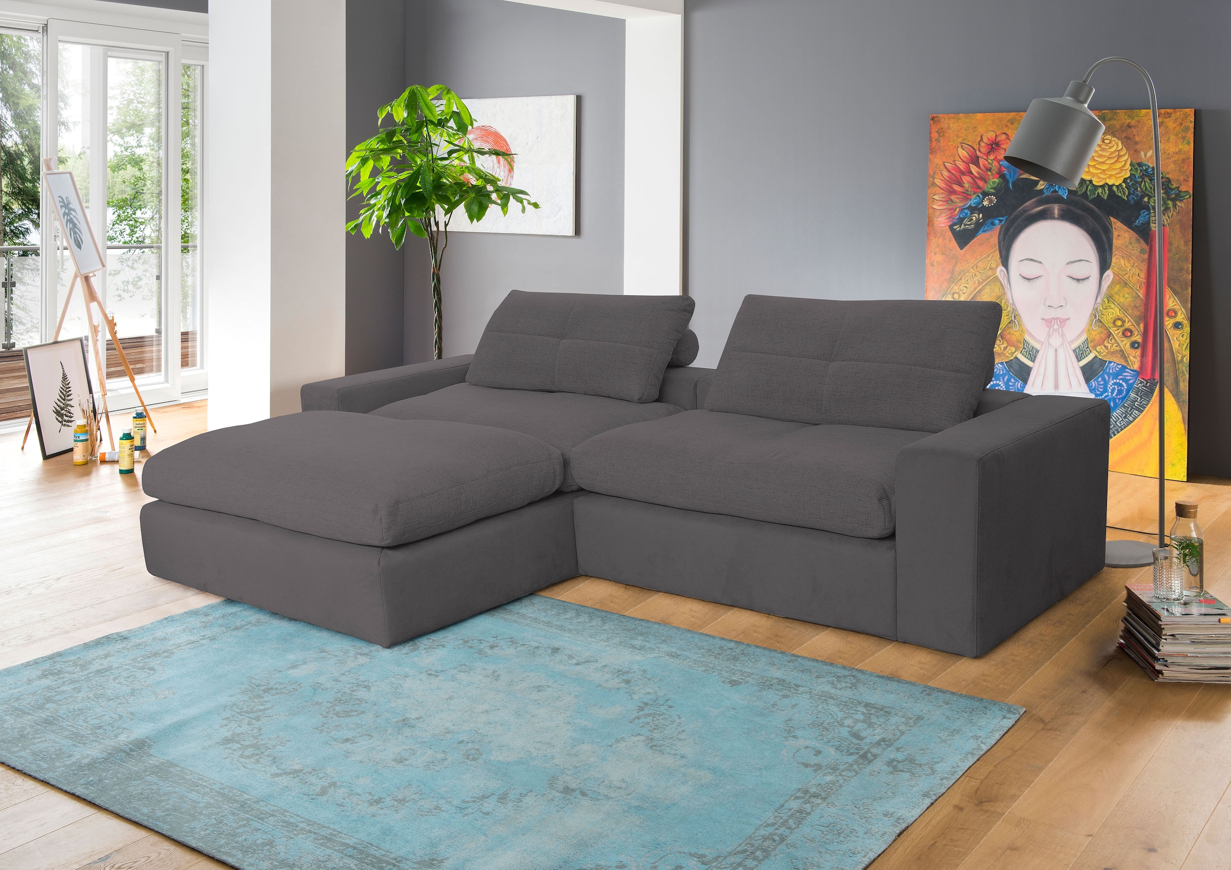 alina Ecksofa »Sandy« su losen Sitz- ir Rück...