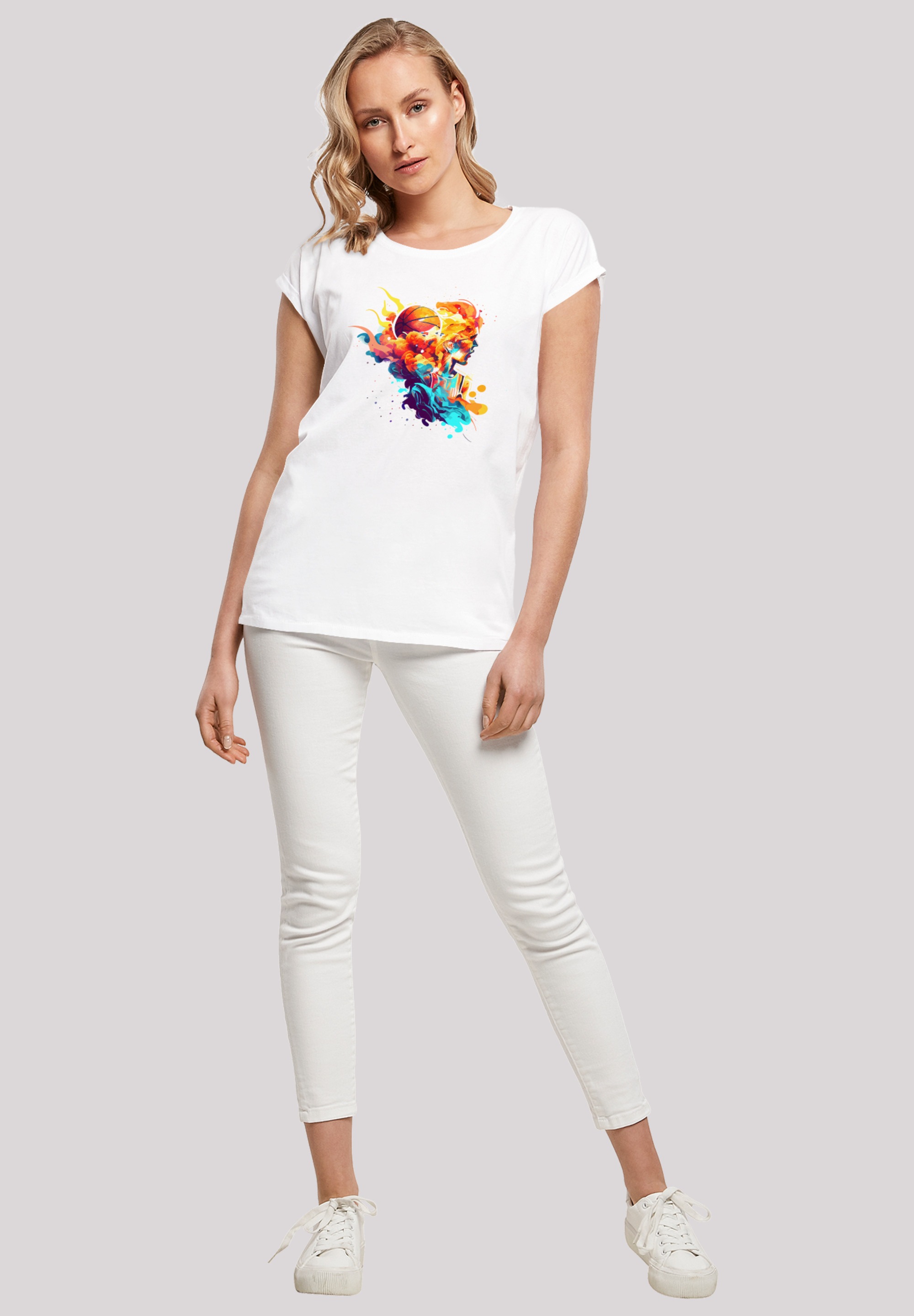 F4NT4STIC T-Shirt »Basketball Sport Player SHORT SLEEVE«, Print