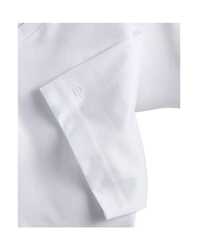 OLYMP T-Shirt »Casual«, (Packung, 2 tlg., 2er), mit Ton-in-Ton Logostickerei am Ärmel