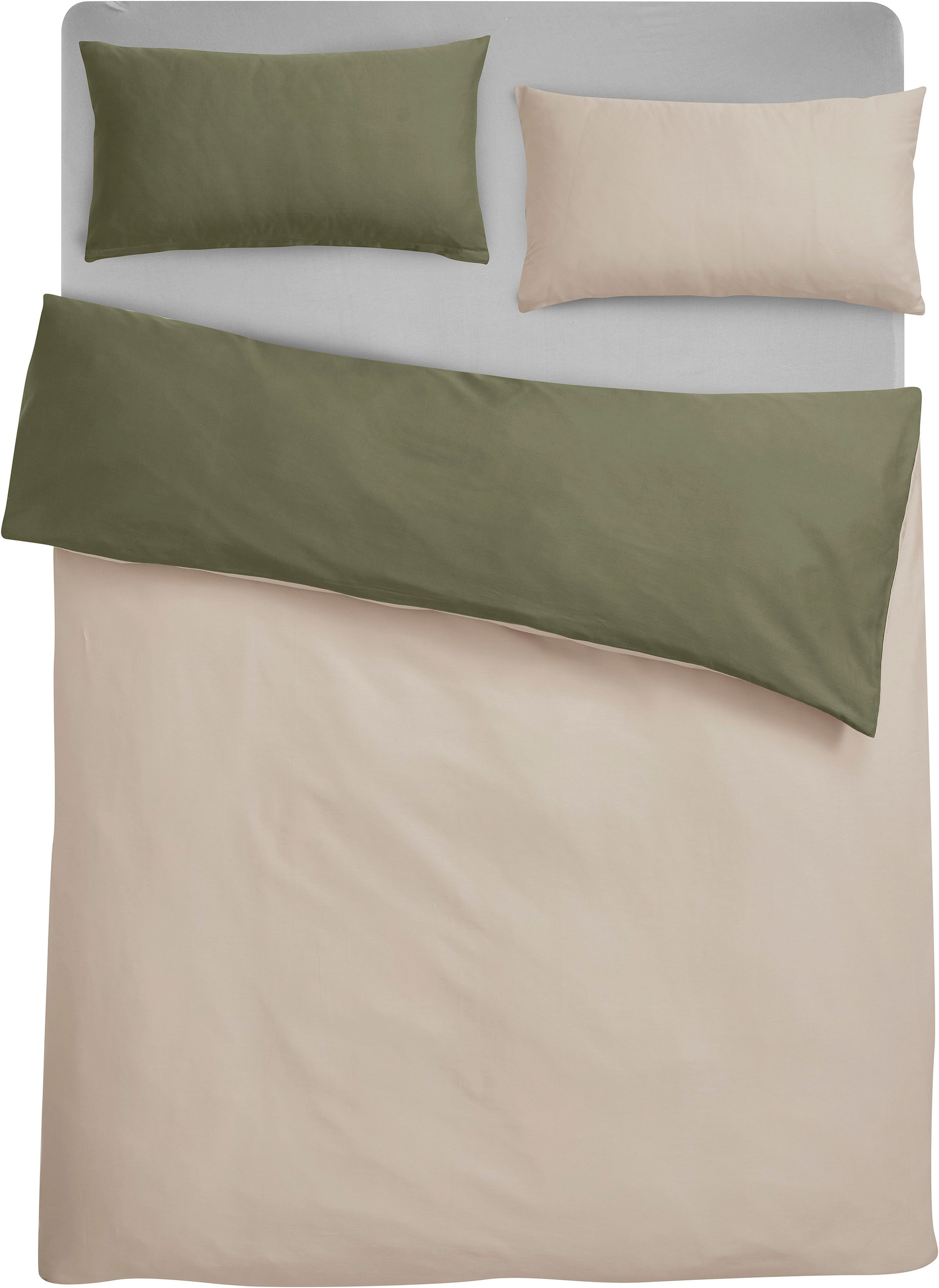 OTTO home Bettwäsche "Mila2" 2 Stk. Mako-Satin aus 100% Baumwolle, Größe ab günstig online kaufen