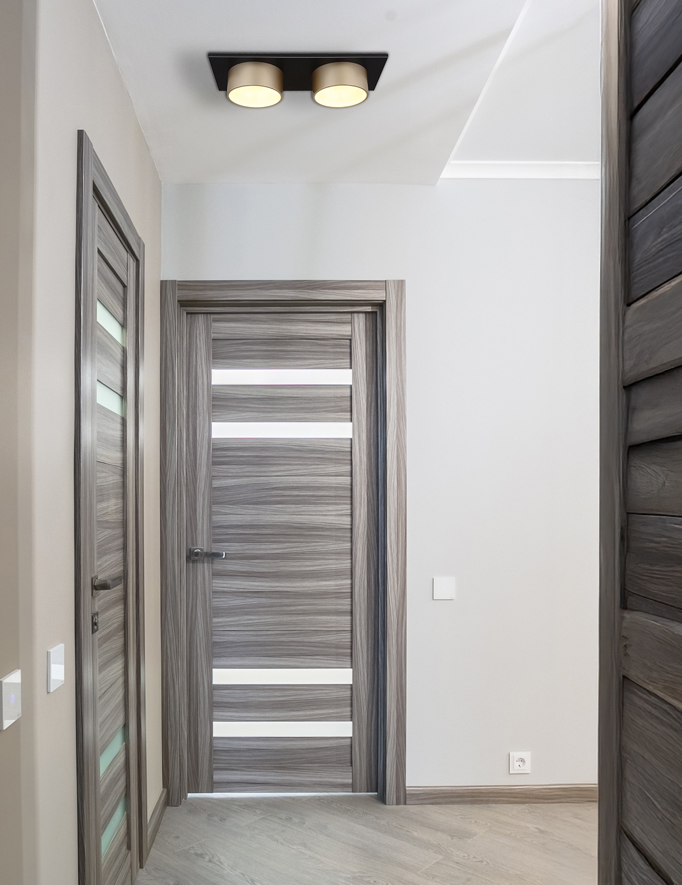 GLOBO LIGHTING Deckenleuchte »RAYMOND« LED-Modul 1 Stk. Warmweiß Deckenlampe Wohnzimmer-Leuchte Schlafzimmer-Leuchte Flur Küche