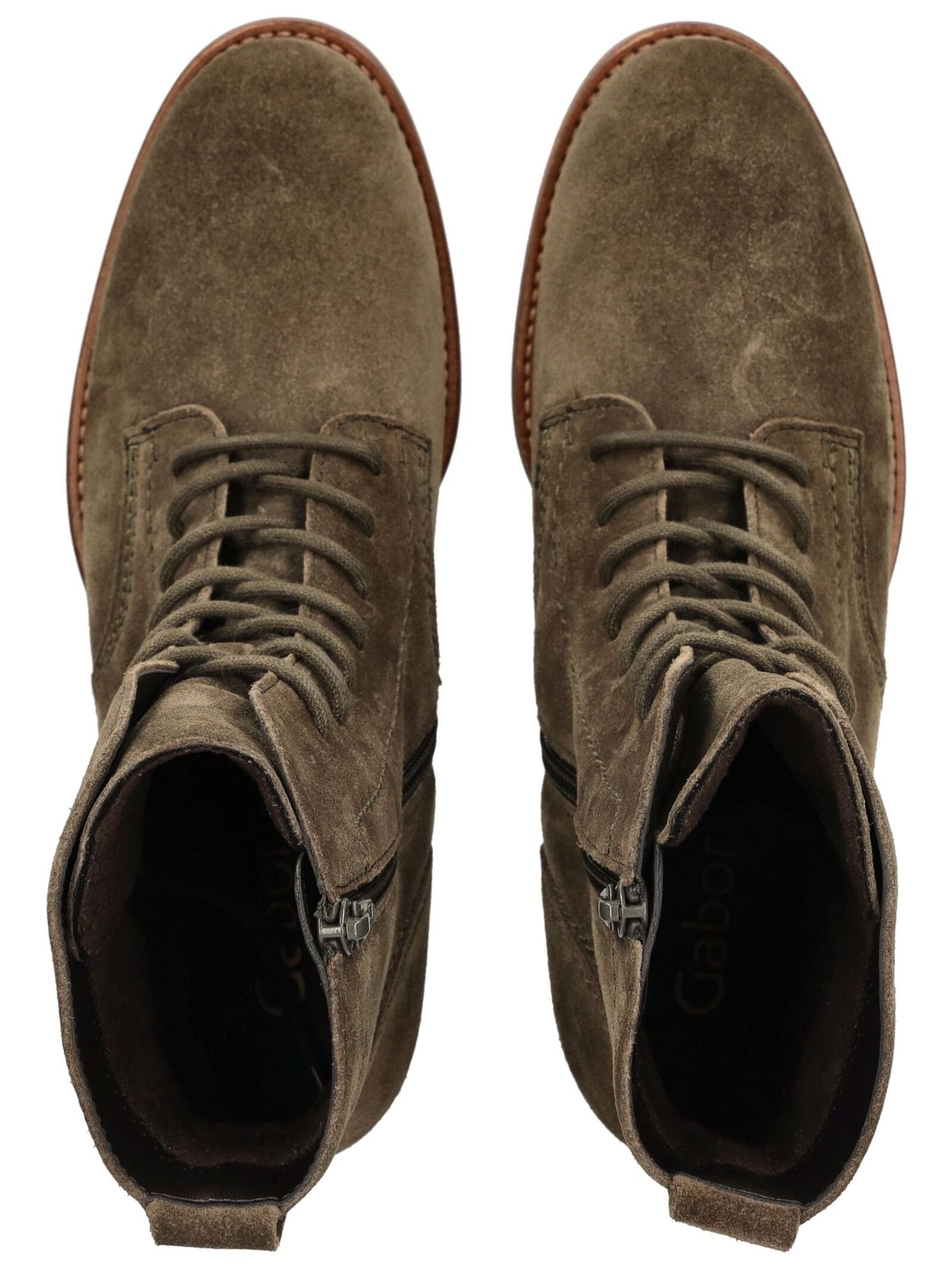 Gabor Schnürstiefelette »Gabor Stiefelette Veloursleder«