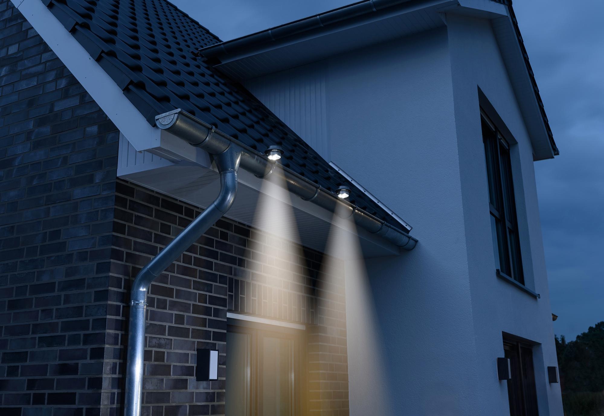 Thumbnail - IC Gardenstyle Dachrinnenleuchten "Dachrinnen-Leuchte" LED-Board 4 Stk. Warmweiß Set mit 4 Stück