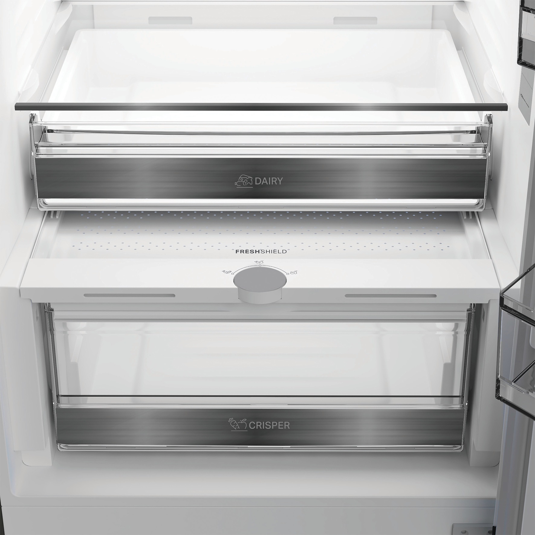 BAUKNECHT Kühl-/Gefrierkombination »KGDNF 20C IN« 203,5 cm hoch 59,5 cm breit FreshShield