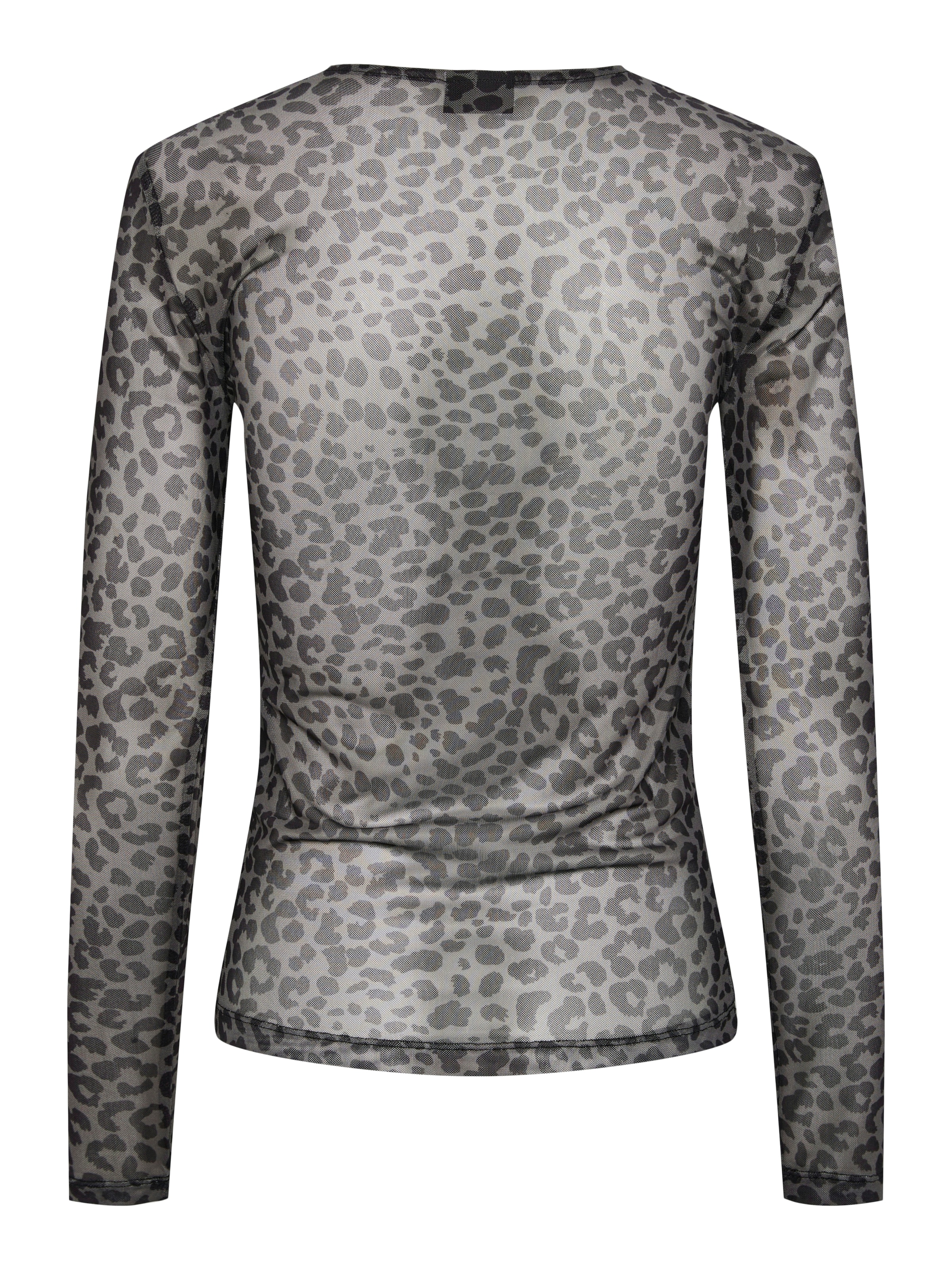 pieces Langarmshirt »PCNINNI LS MESH TOP NOOS BC« Materialmix, regular fit