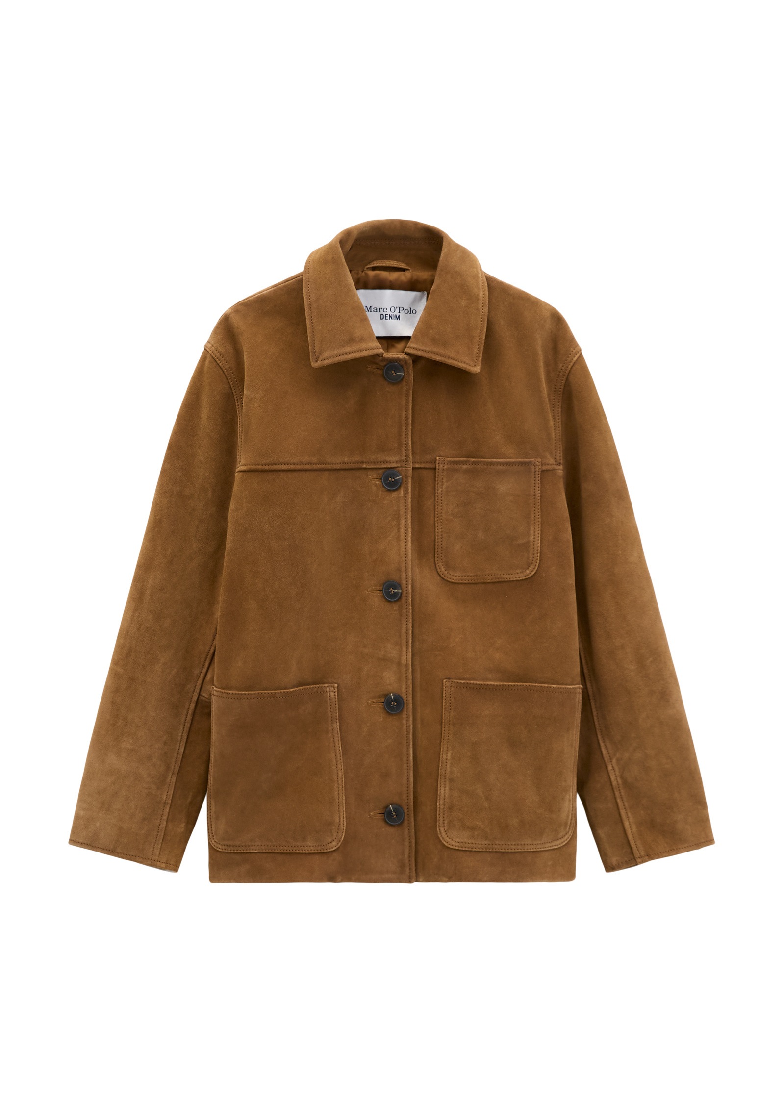 Marc O'Polo DENIM Lederjacke »aus hochwertigem Rinderspaltleder«