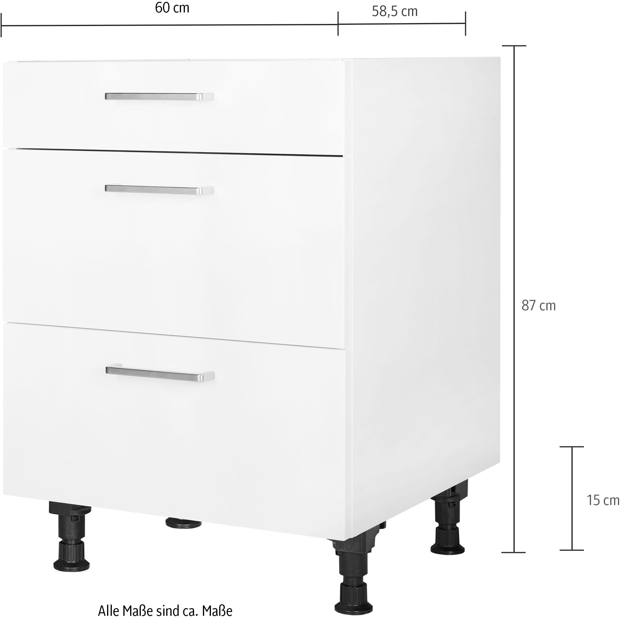 nobilia® elements Kochfeldumbauschrank »"elements", vormontiert«, Breite 60cm