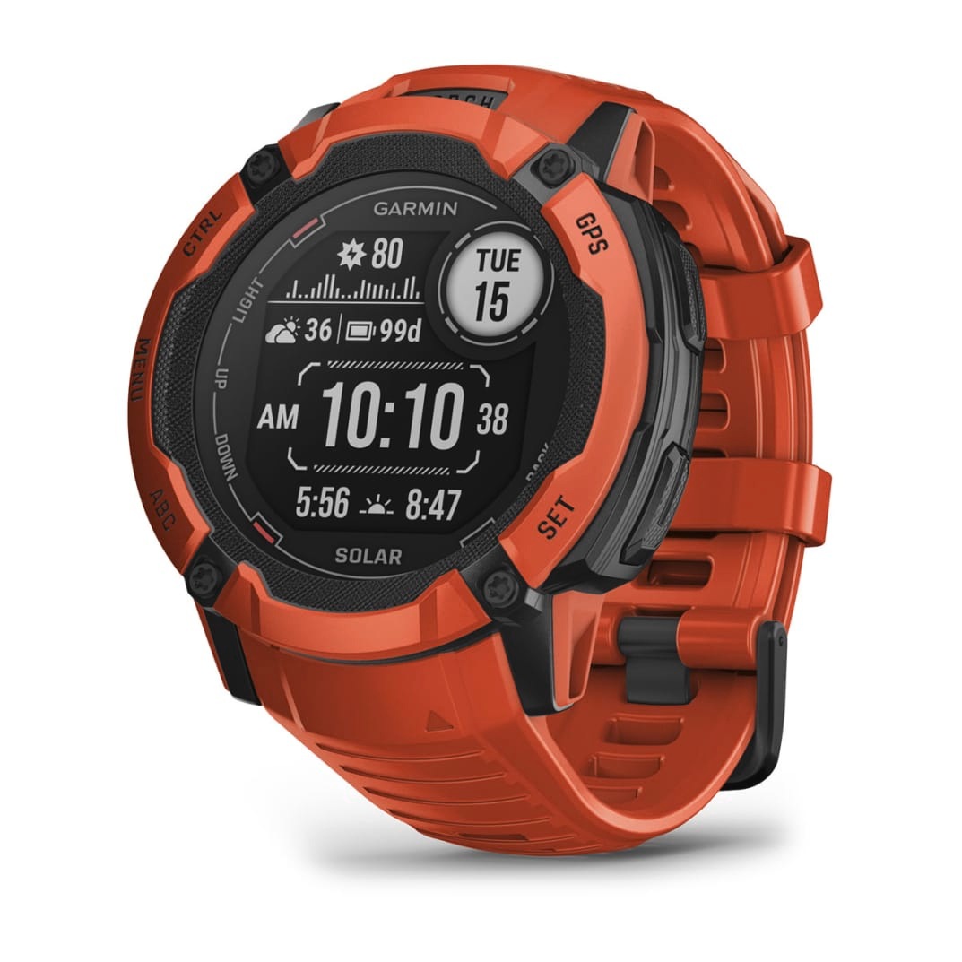 Garmin Rot Instinct 2X Solar Bluetooth Gps Nfc 50Mm Wasserdicht 10 Atm Spo2 - Image 3