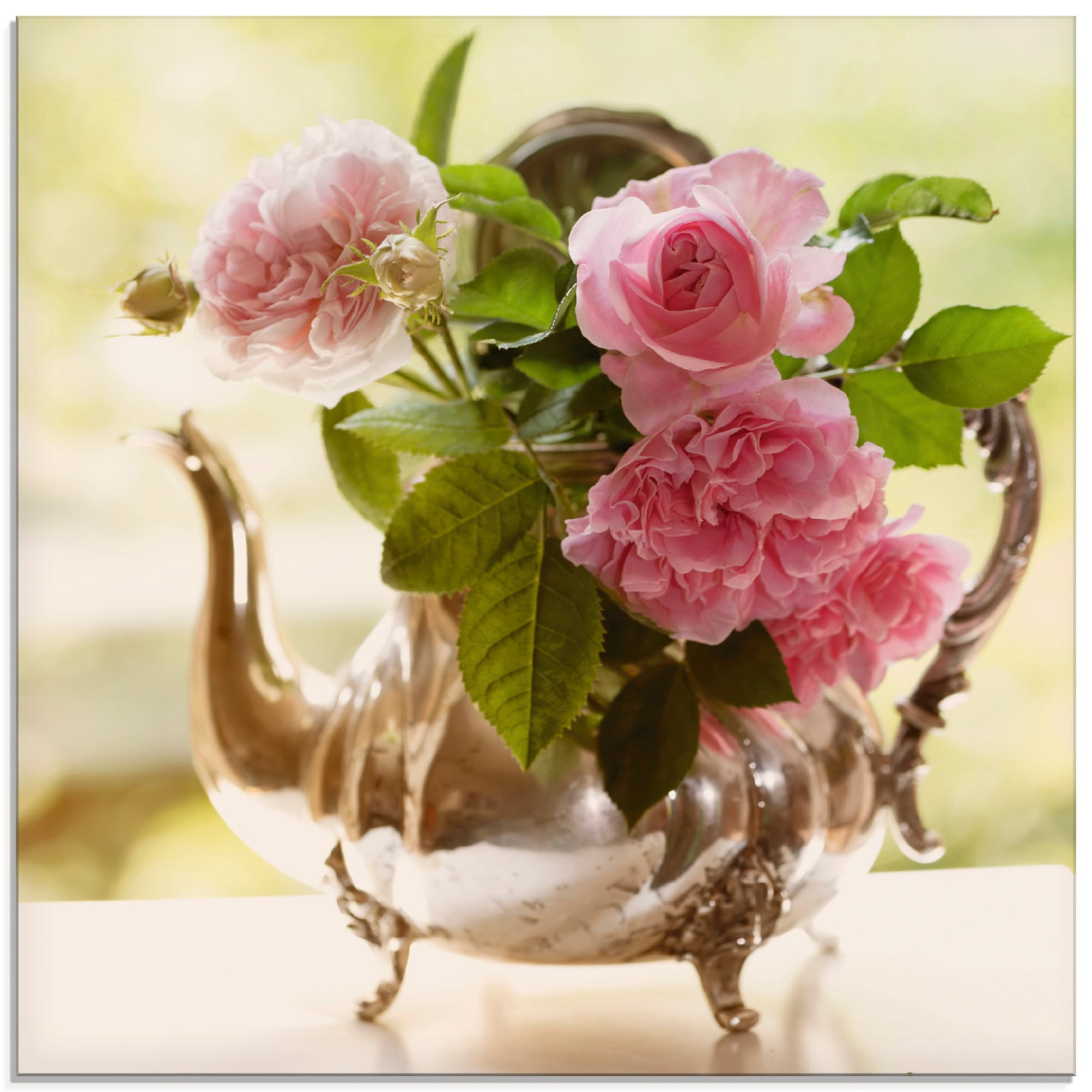 Artland Glasbild "Rosen Romance", Blumen, (1 St.), in verschiedenen Größen
