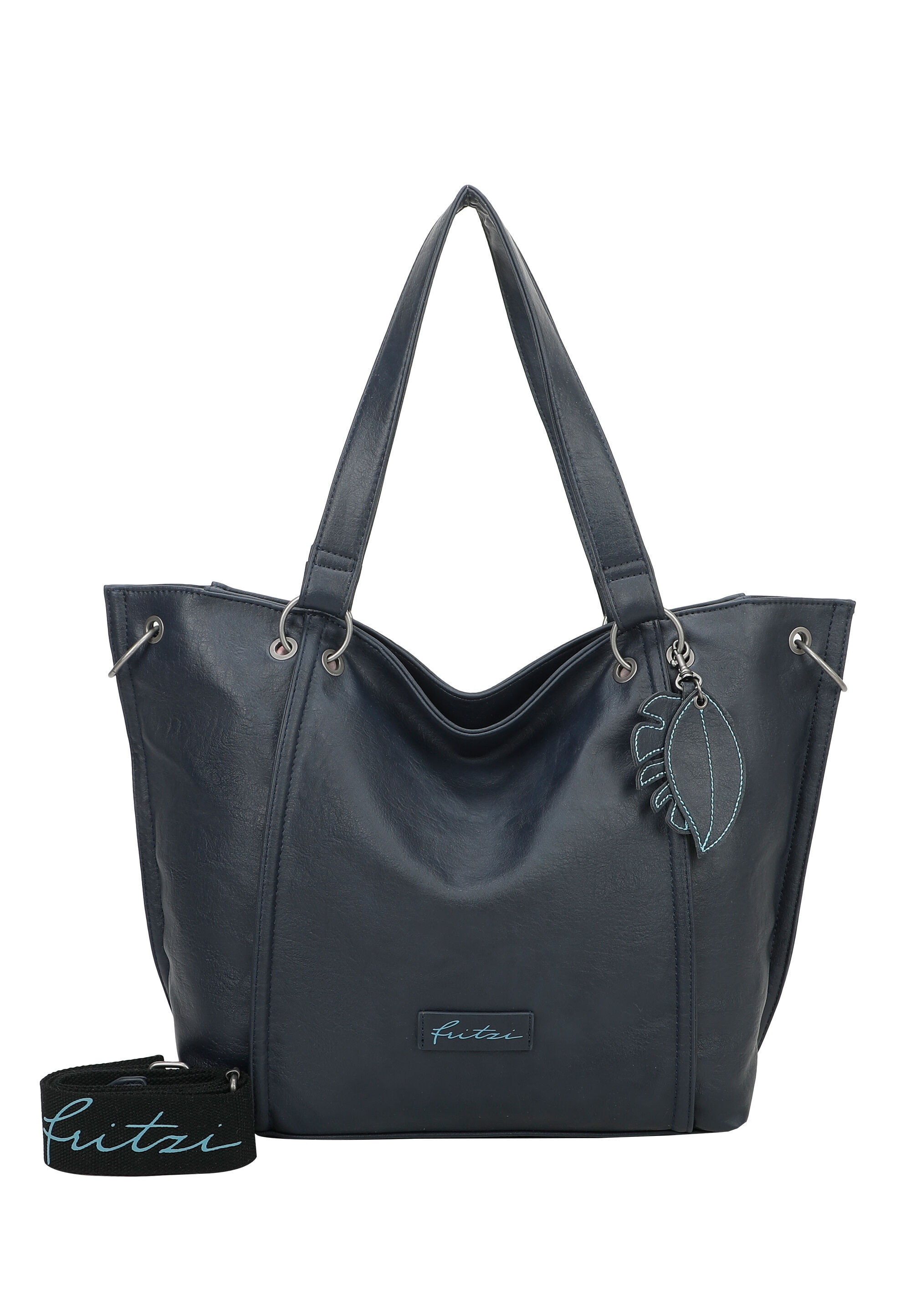 Damen Shopper "Eco Fritzi02", FRITZI AUS PREUSSEN, blau, 58% Polyester, 42% Polyurethan, unifarben, Taschen, mit Crossbody-Tragefunktion