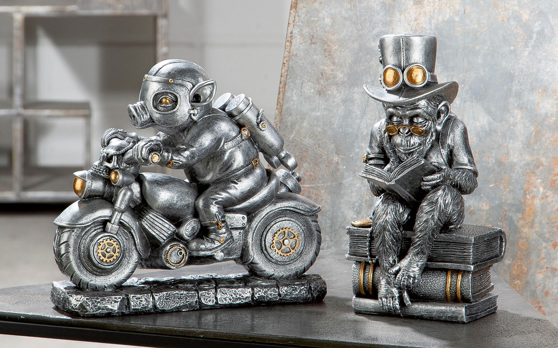 »Skulptur BAUR kaufen | Tierfigur Steampunk Gilde Motor-Pig« by Casablanca