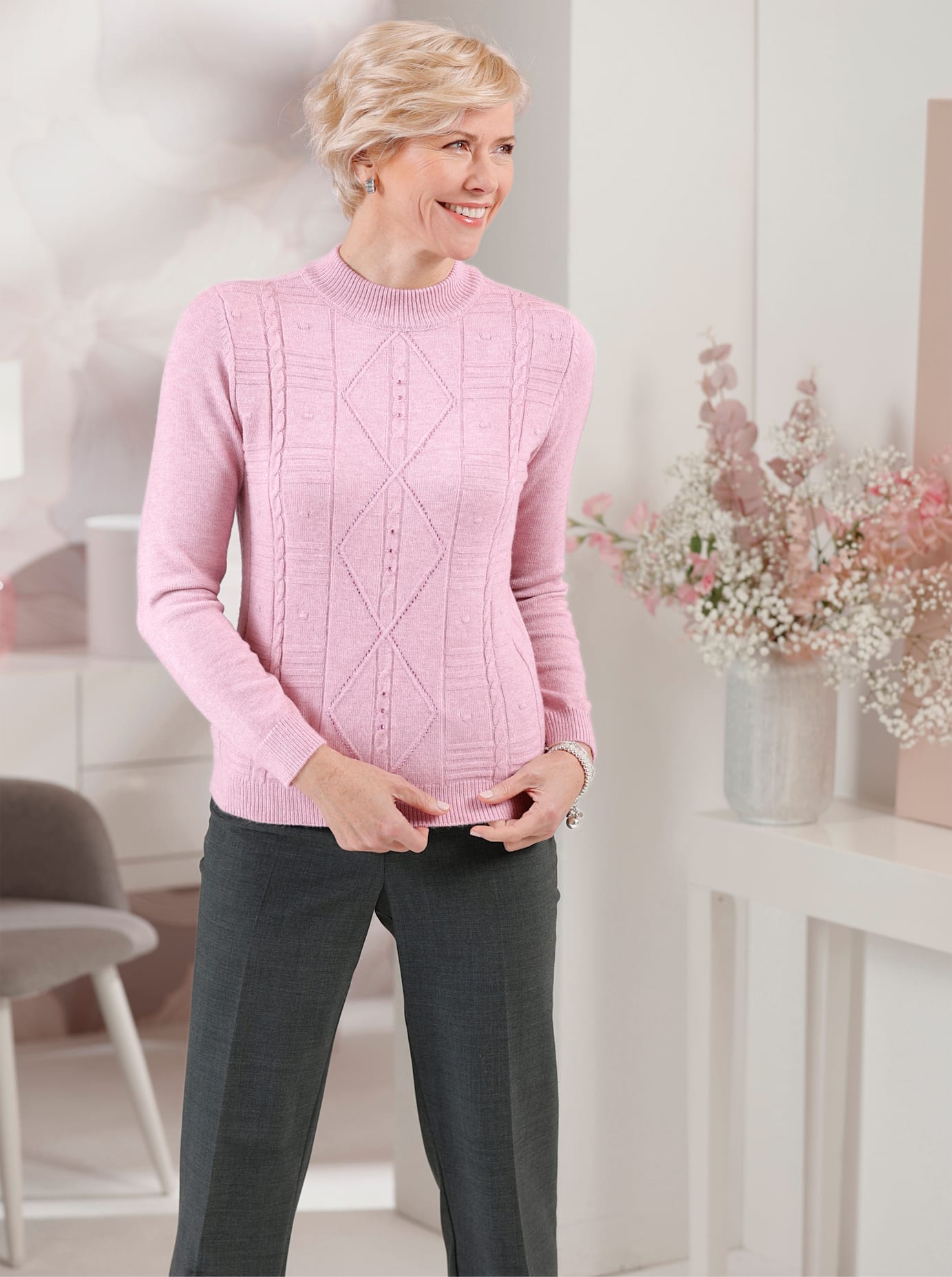 Classic Stehkragenpullover "Pullover" günstig online kaufen