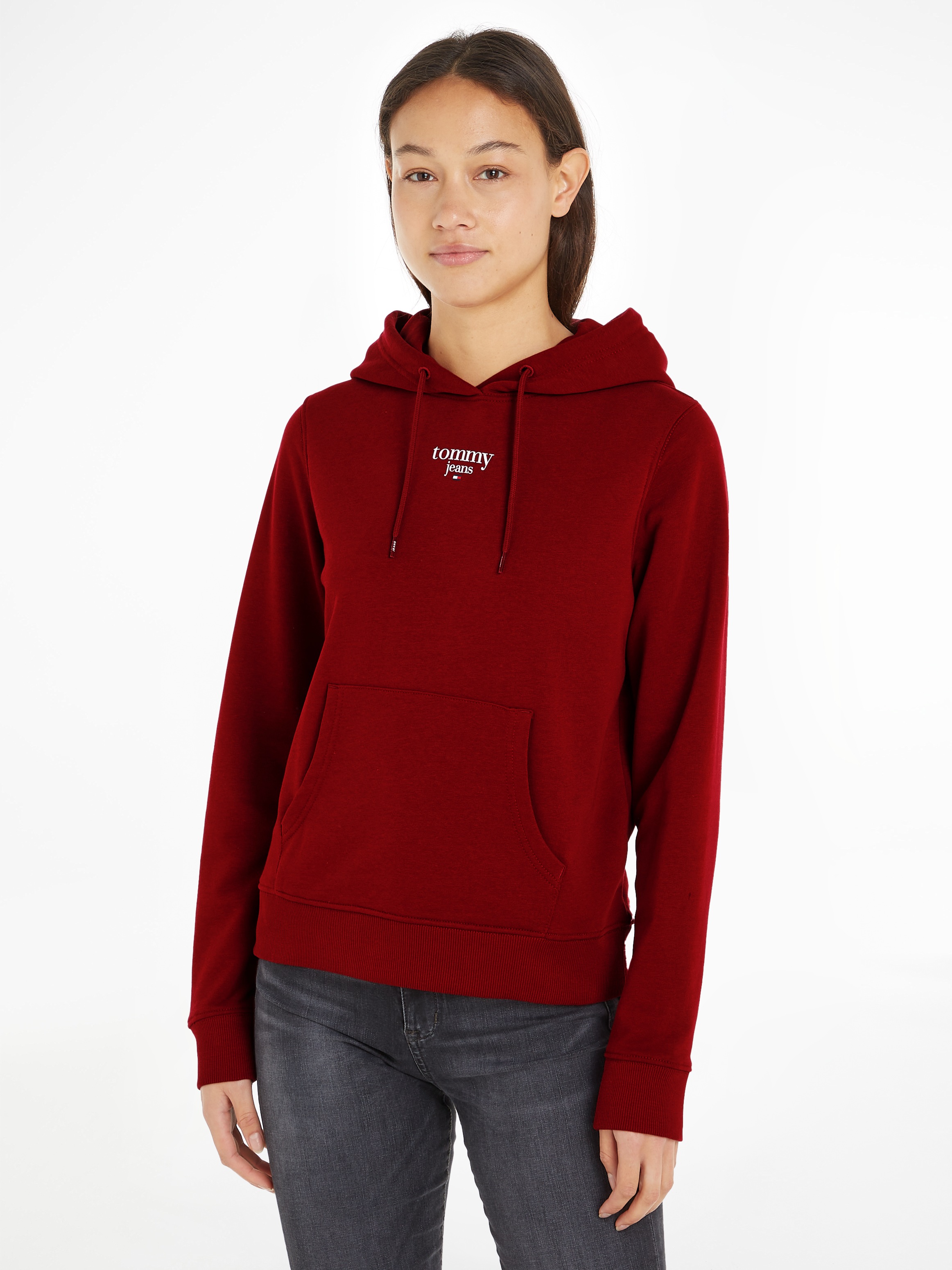 Tommy Jeans Kapuzensweatshirt "TJW ESSENTIAL LOGO 1 HOODIE EXT", mit Kapuze