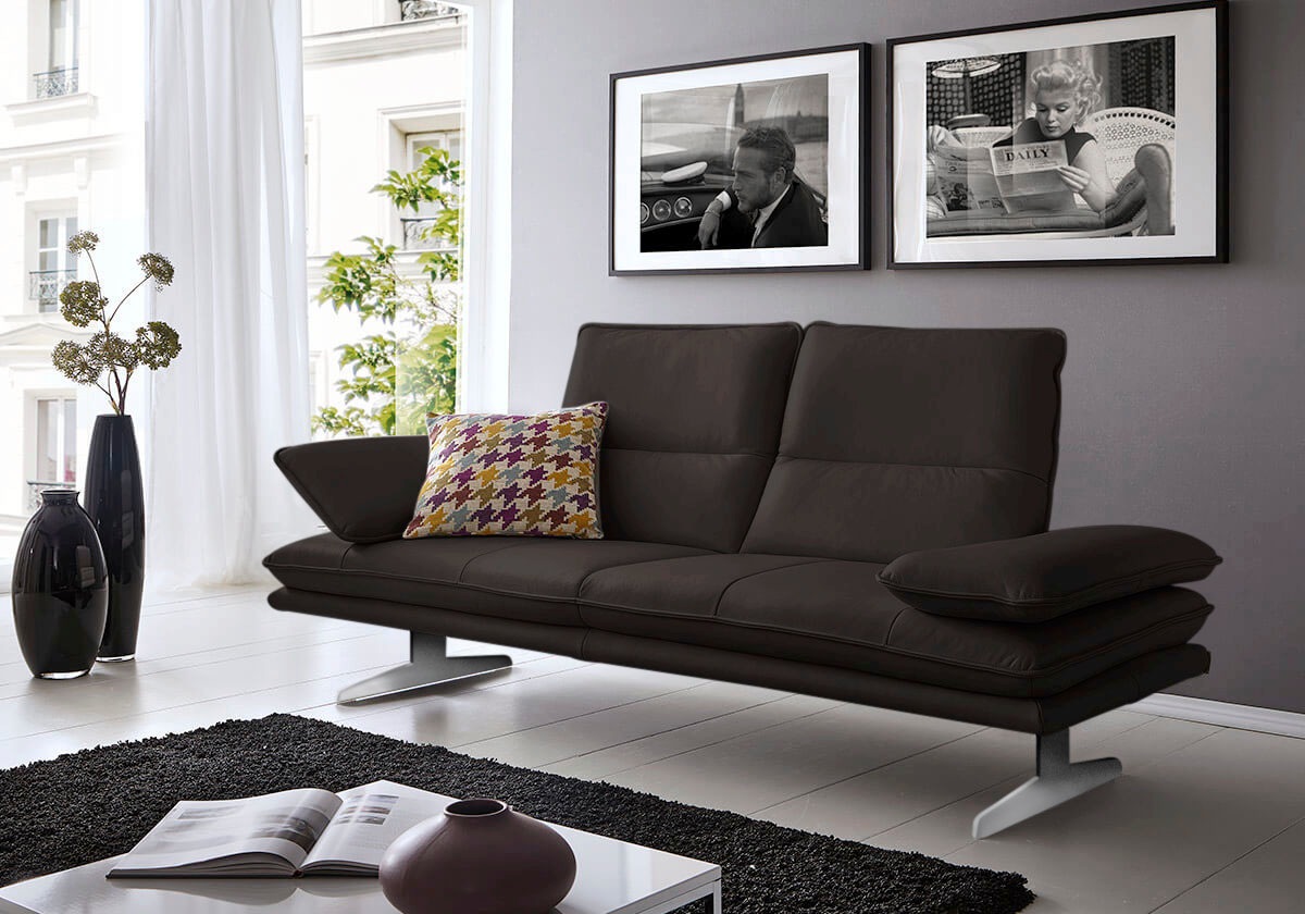 Thumbnail - W.SCHILLIG 2-Sitzer "broadway, Designsofa mit tollem Sitzkomfort", Sitztiefenverstellung, Kopfteil- & Seitenteilverstell...