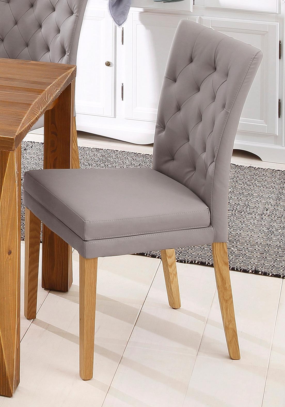 Home affaire Esszimmerstuhl "Colorado" (Set) 2 Stk.Beine in eiche oder nuss günstig online kaufen