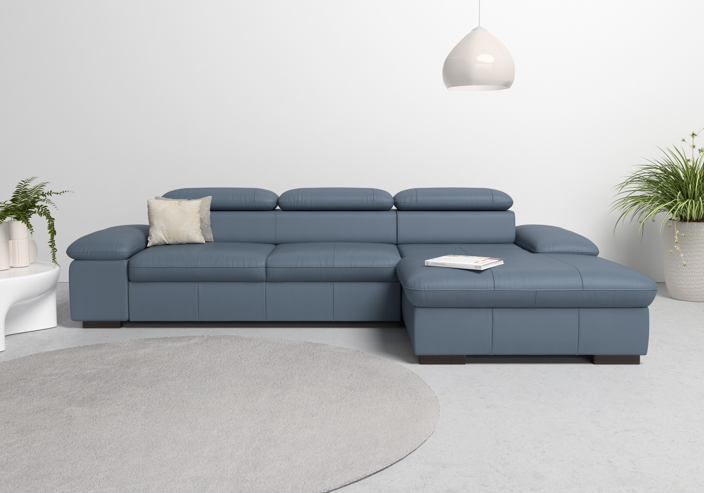 Home affaire Ecksofa "Alberto L-Form" mit Kopfteilverstellung, wahlweise mi günstig online kaufen