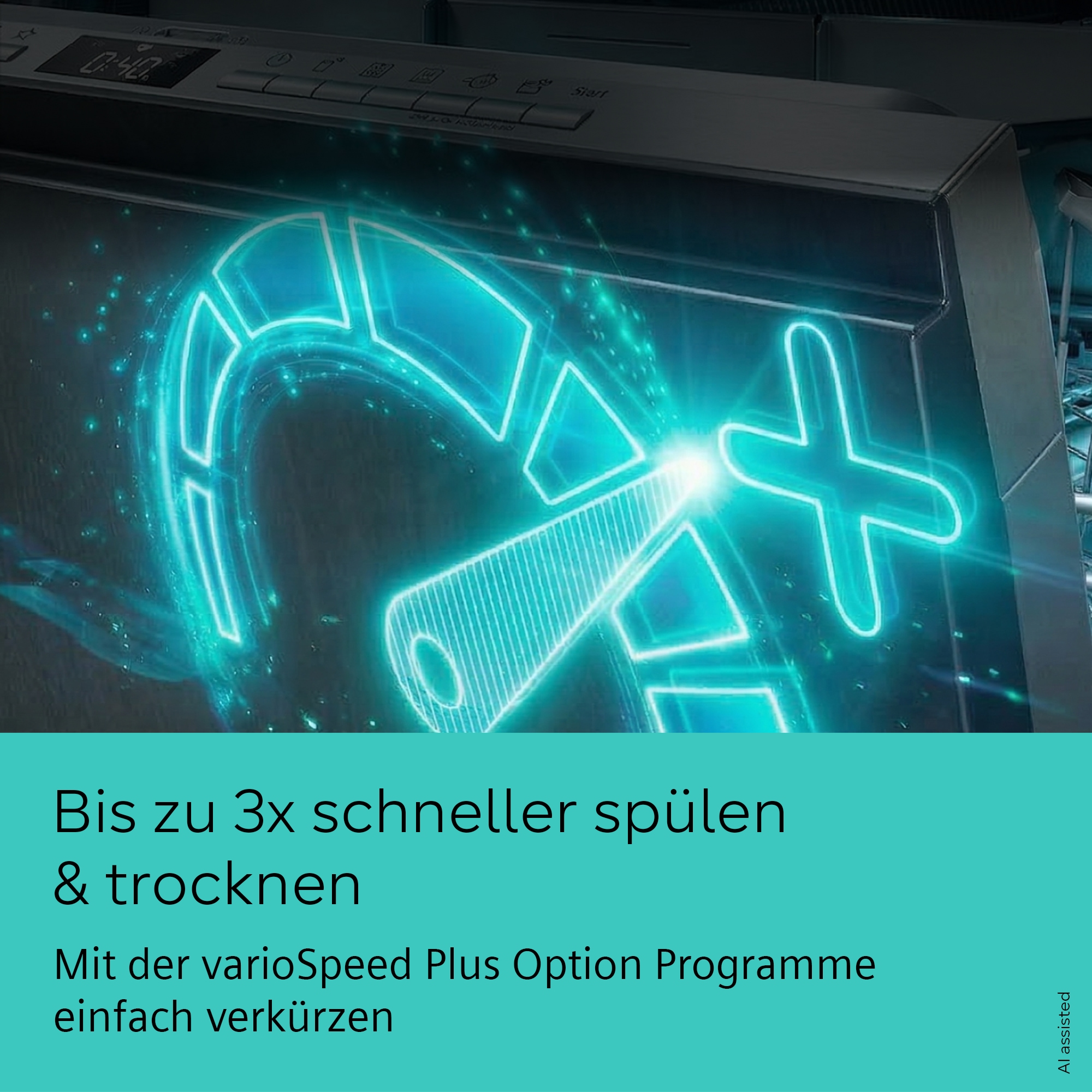 SIEMENS vollintegrierbarer Geschirrspüler iQ300 »SN63EX10TE« 13 tlg. Maßgedecke Energiesparlösungen mit smartStart und hohe Flexibilität  beim Beladen