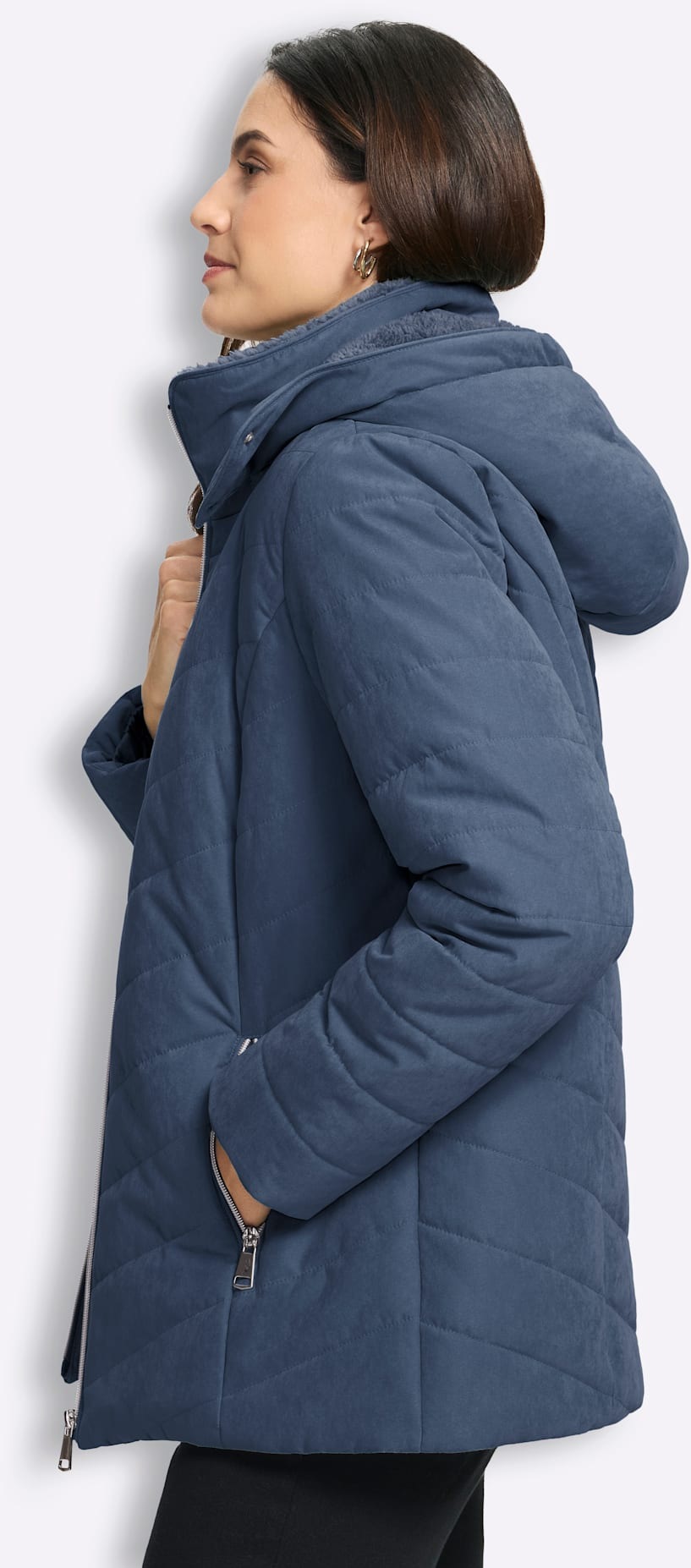 Inspirationen Steppjacke mit Kapuze