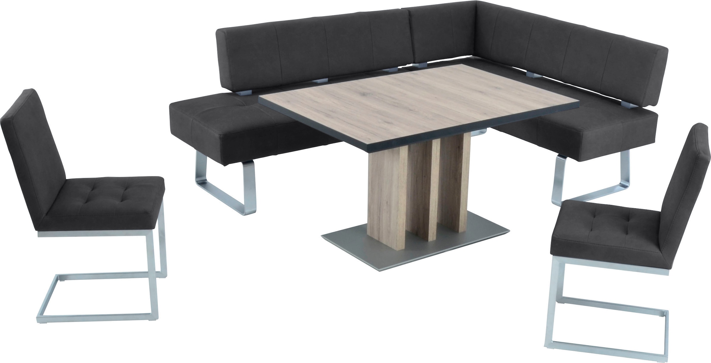 K+W Komfort & Wohnen Eckbankgruppe "Spider II" Set, 4 Stk. tlg. langer Sche günstig online kaufen