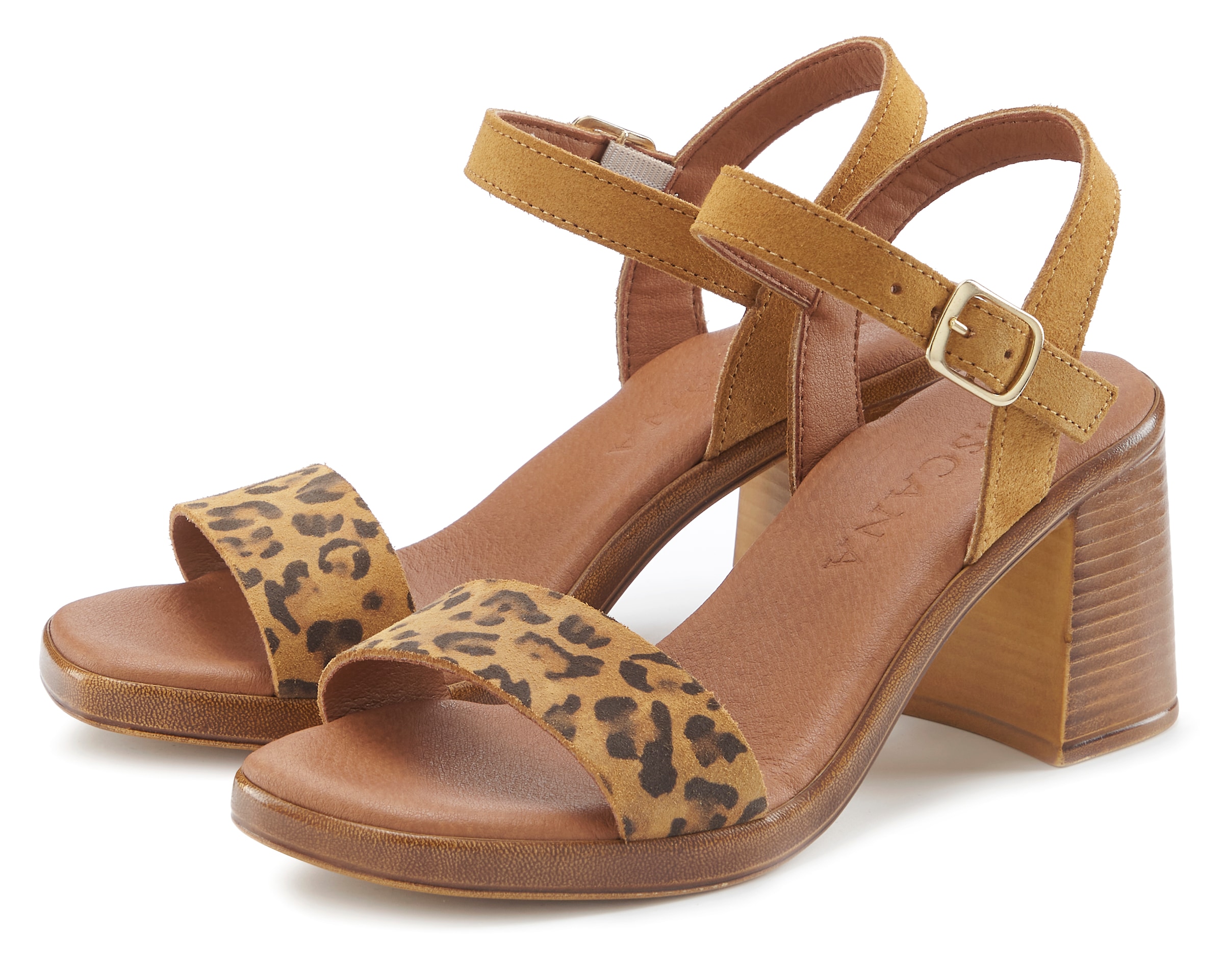 LASCANA Sandalette "Riemchensandalette, Sandale, Sommerschuh", aus Leder mi günstig online kaufen