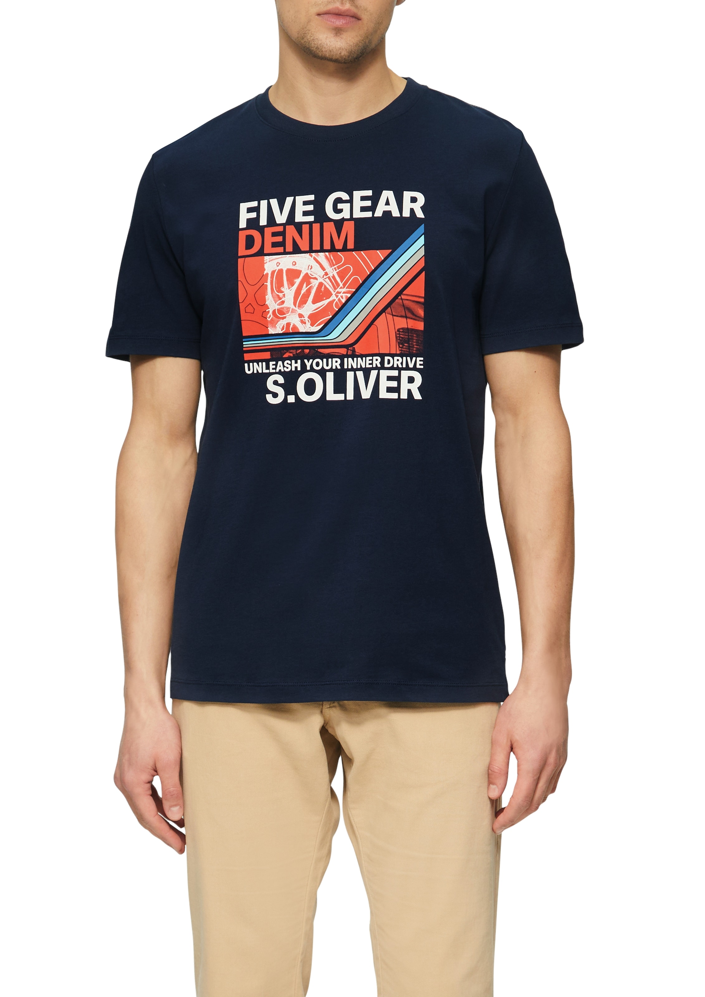 s.Oliver T-Shirt, mit Front Print günstig online kaufen