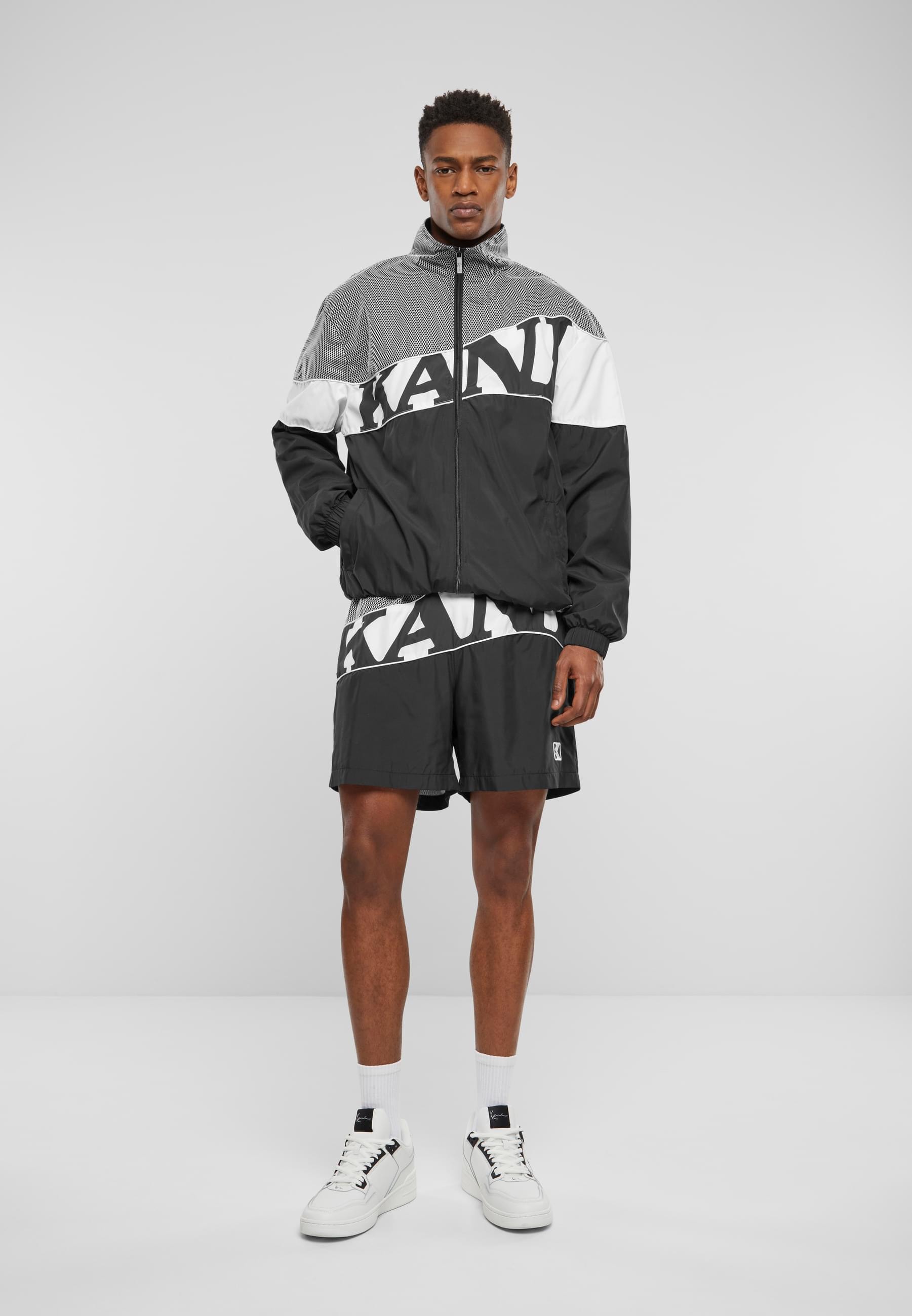 Karl Kani Shorts »Karl Kani Herren KM242-014-2 Wavy Retro Black Trackshorts«, (1 tlg.)