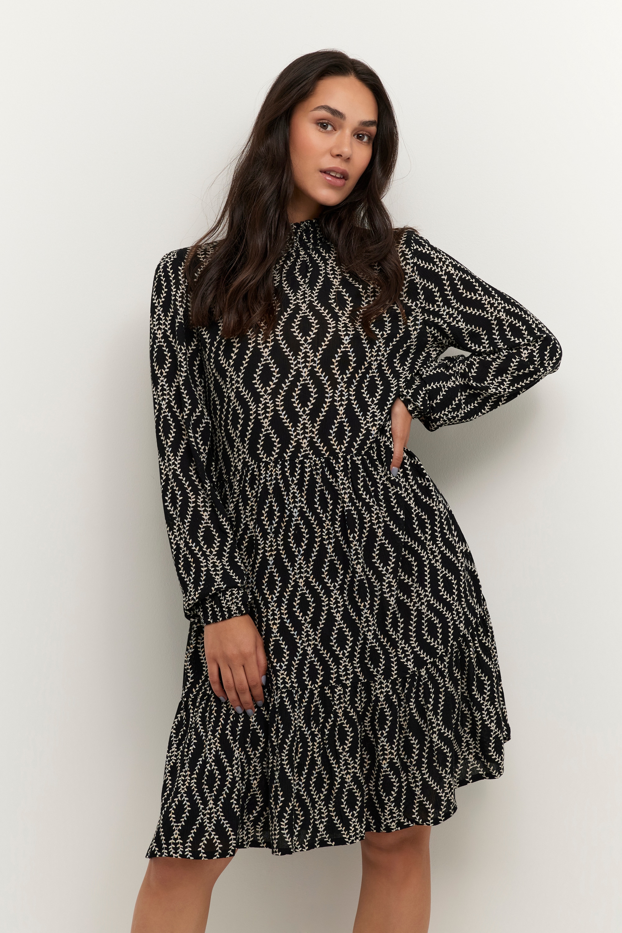 KAFFE Midikleid »Kleid KArikka«