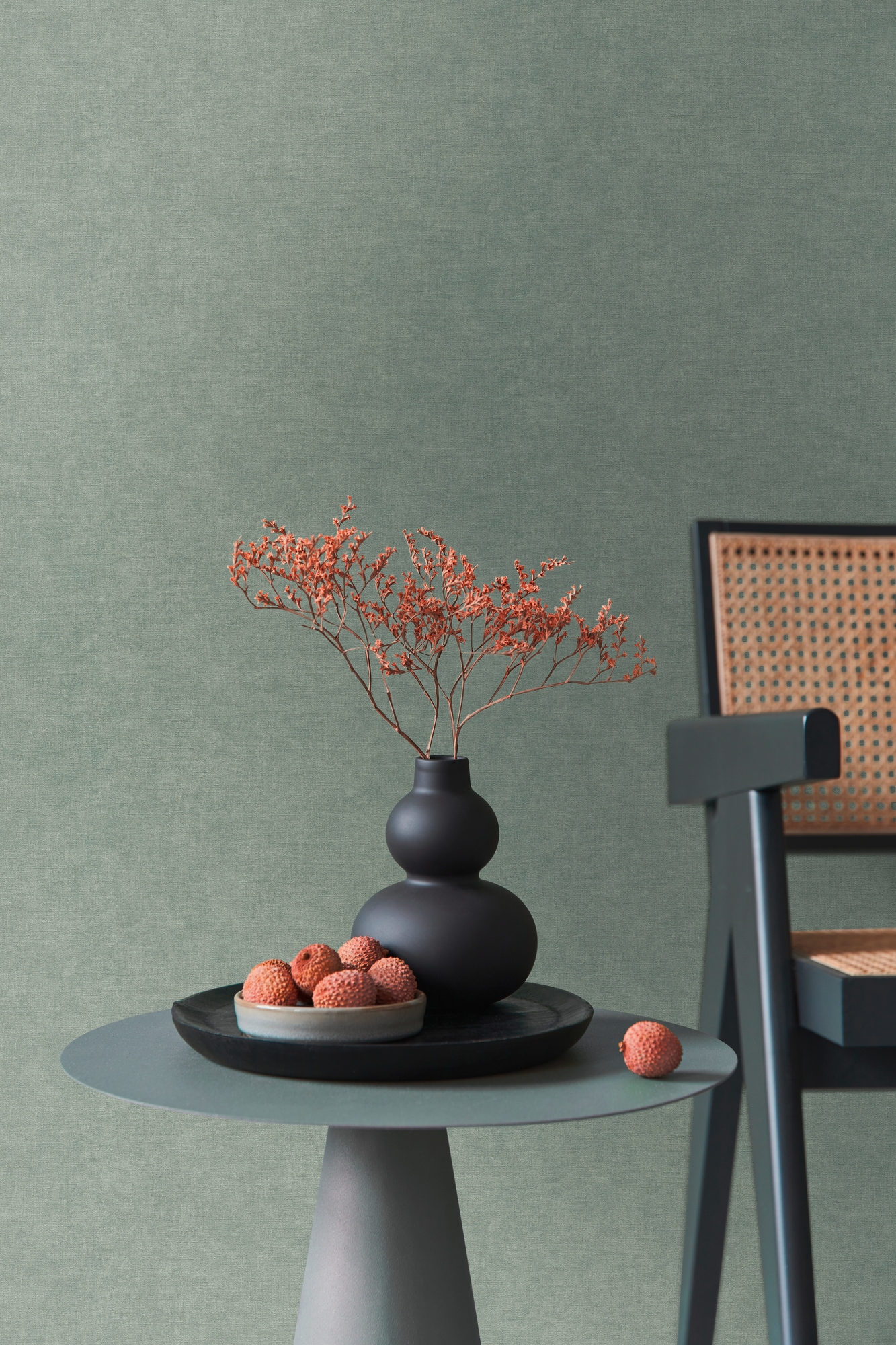 living walls "Smart Surfaces einfarbige Tapete Unitapete Struktur-Optik Landhaus" matt strukturiert Vliestapete Textil-Optik für Schlafzimmer Küche Wohnzimmer Uni Design