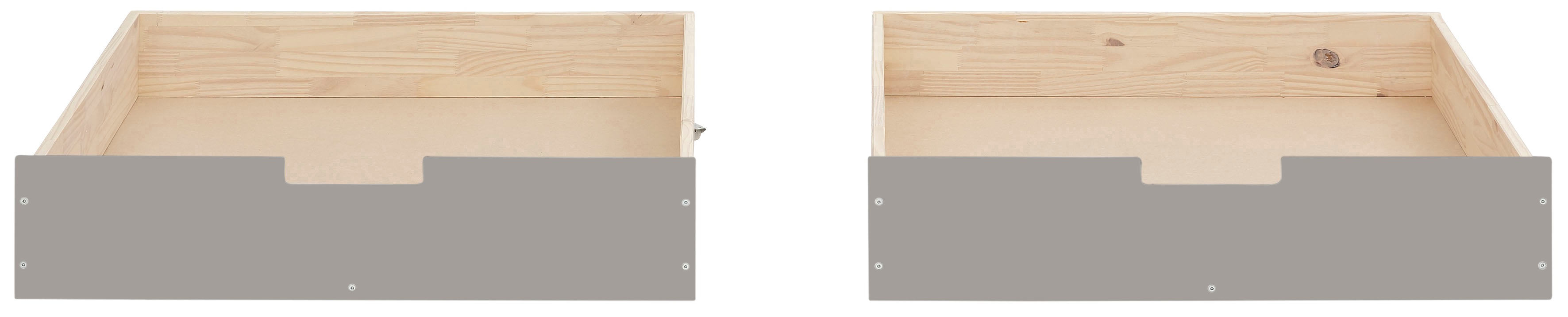 Thumbnail - Lüttenhütt Bettschubkasten "Janne", 2er Set, Kiefernholz und MDF, Breite je Schubkasten 97 cm