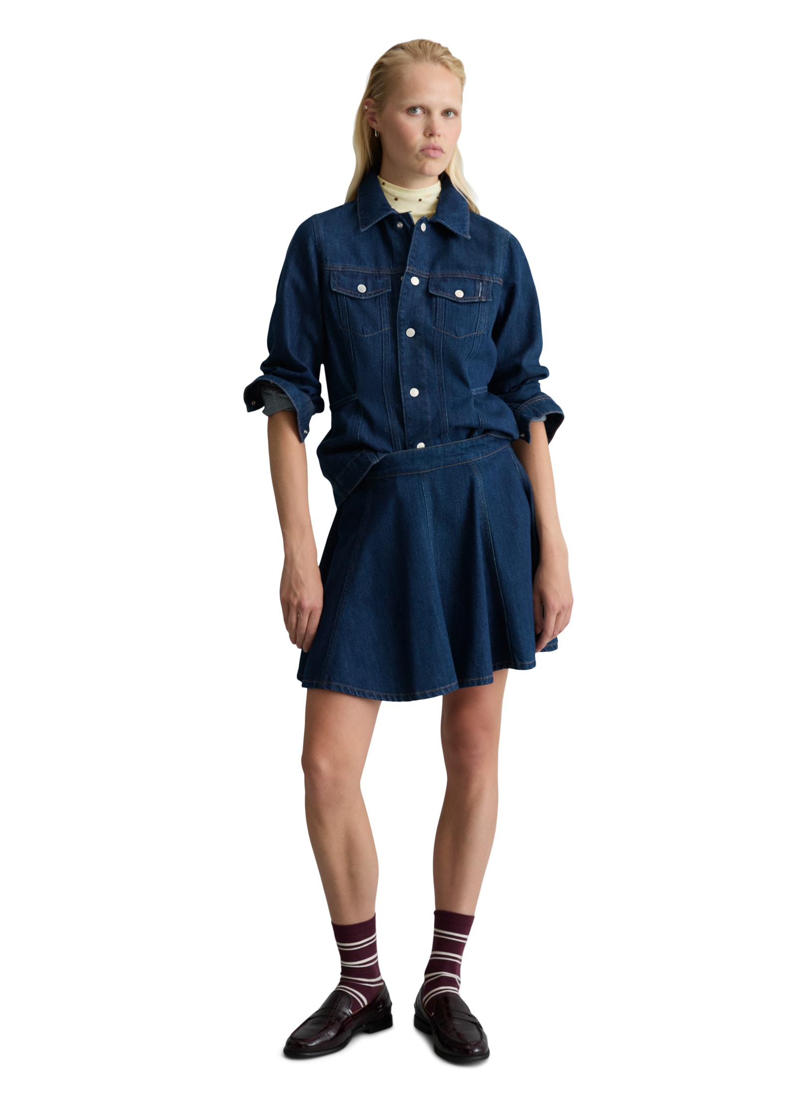 Marc O'Polo DENIM Jeansrock »made with Orange Fiber«