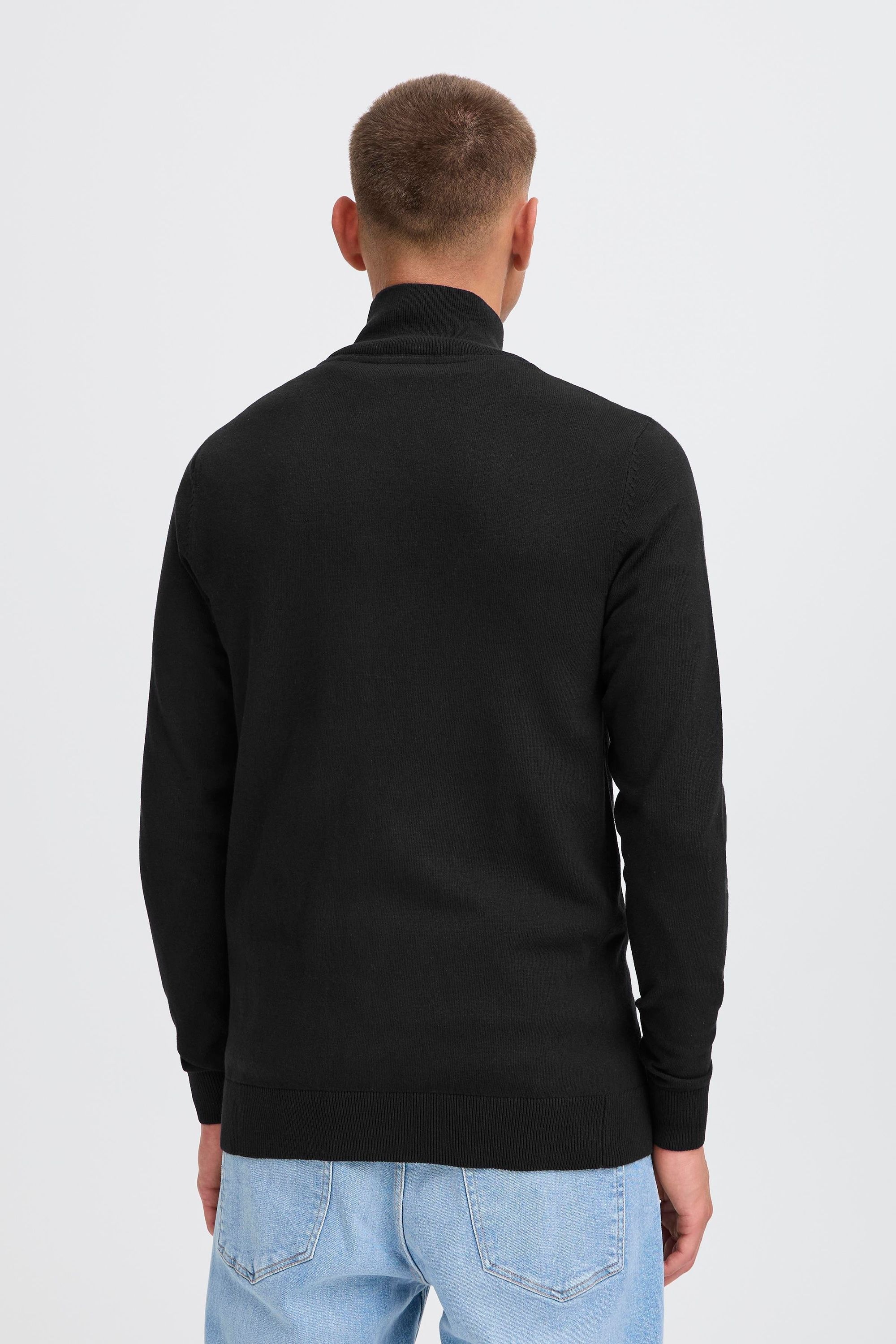 !solid Strickjacke SOLID "Strickjacke SDAkalas", Herren, Gr. S, schwarz (true schwarz), Obermaterial: 70% Baumwolle CO recyc.. 30% Polyester Pol. recyc.., Strickjacken Strickjacke 3