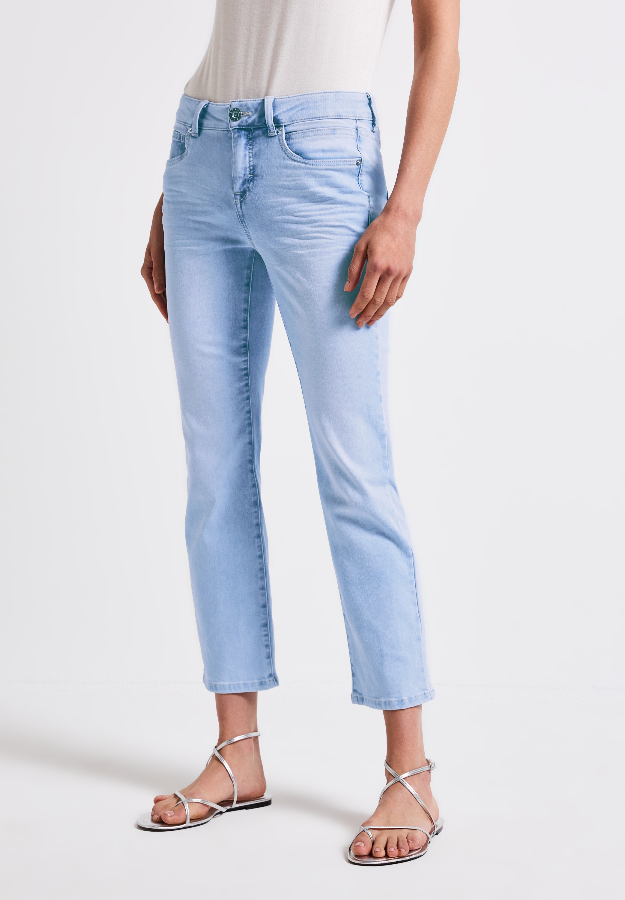 STREET ONE Straight-Jeans, Middle Waist günstig online kaufen