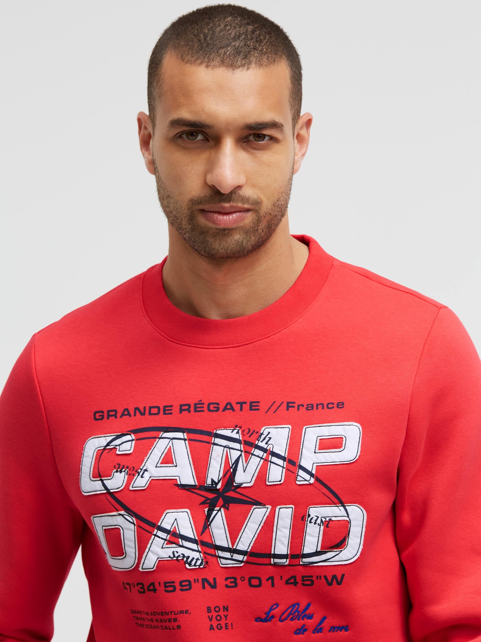 CAMP DAVID Sweater , mit Print
