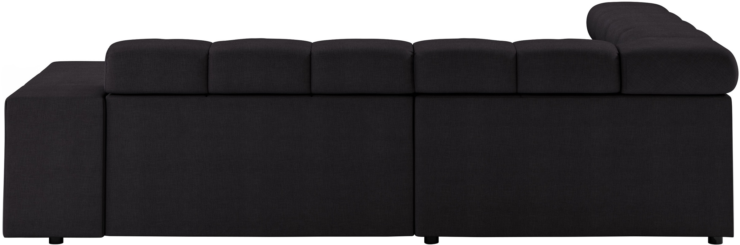 Ecksofa HOME AFFAIRE "Ancona, incl. Kopfteilverstellung + 3 Zierkissen, L-Form, Breite 249cm", grau, B:249cm H:70cm T:215cm, 100% Polyester, Sofas, Ecksofa, wahlweise motorische Sitztiefenverstellung, B/T(H: 249/215/70 cm 6