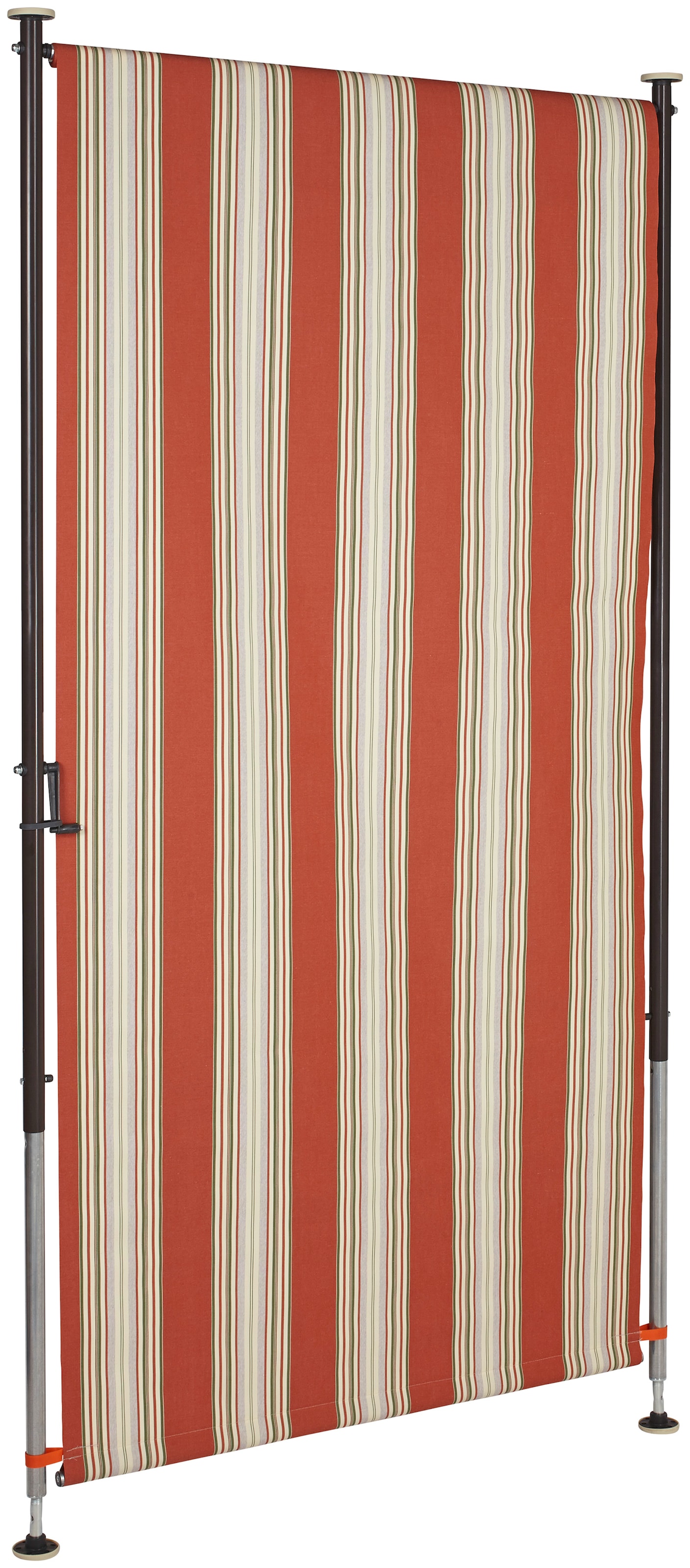Angerer Freizeitmöbel Klemm-Senkrechtmarkise »Nr. 9300«, rot/beige, BxH: 150x275 cm