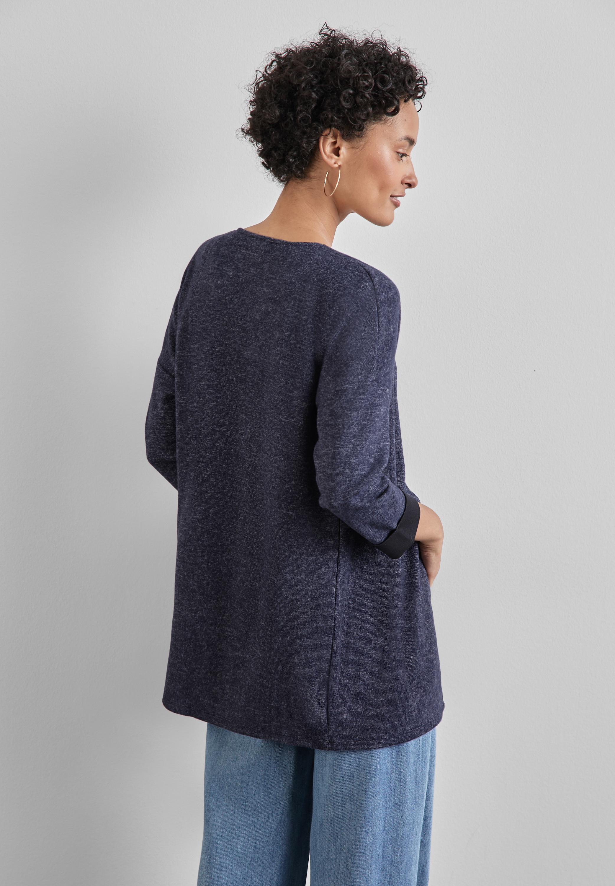 STREET ONE Cardigan, mit Materialmix