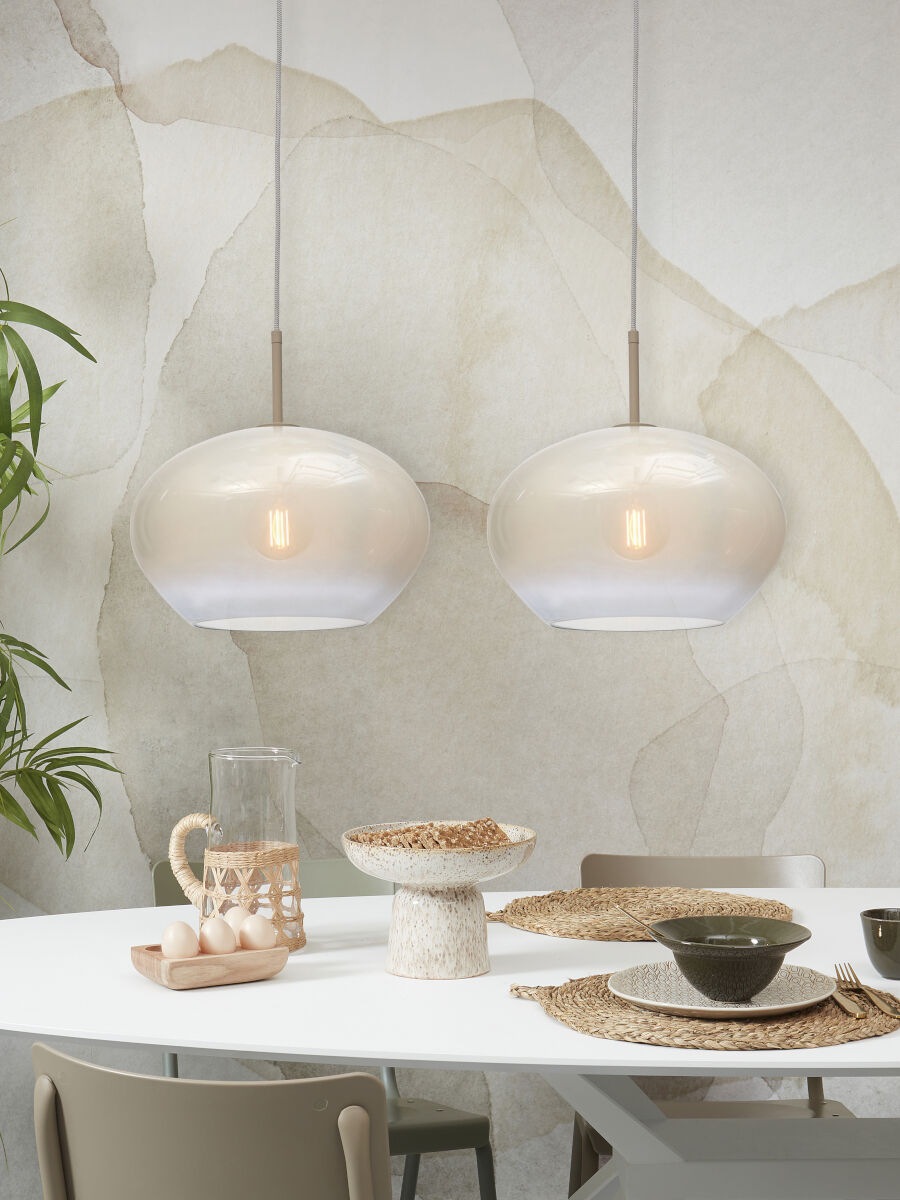 it's About RoMi Hängeleuchte »BOLOGNA«, 1 flammig, Leuchtmittel E27 | LED wechselbar, Glass mit Farbeverlauf