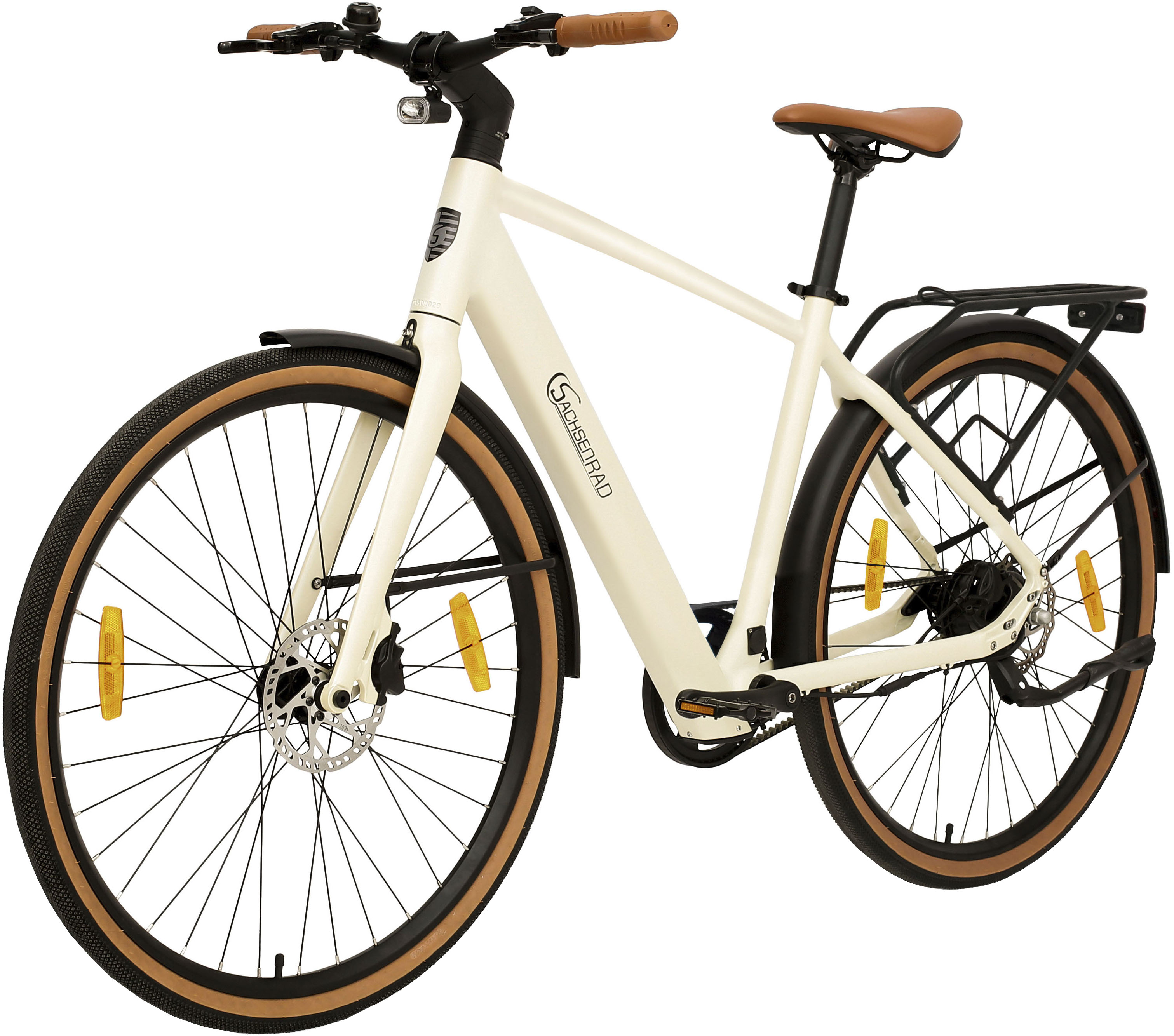 Thumbnail - SachsenRad "C3M Roma II" 1 Gang ohne Schaltung Heckmotor 250 W ohne Gepäckträger und Schutzblech, KI-Unterstützung, Riem...