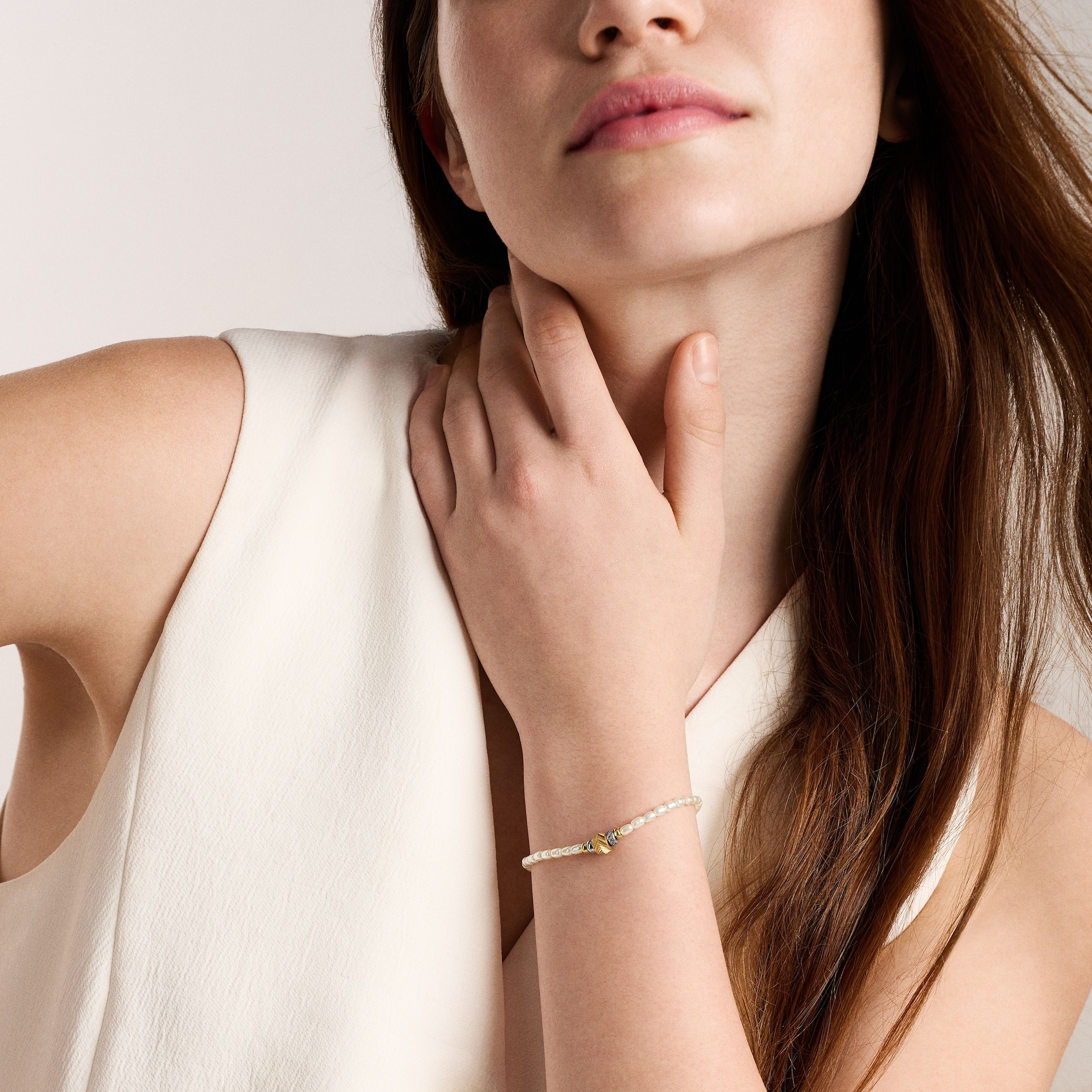 Fossil Armband »Harlow« mit Glasstein - mit Acryl