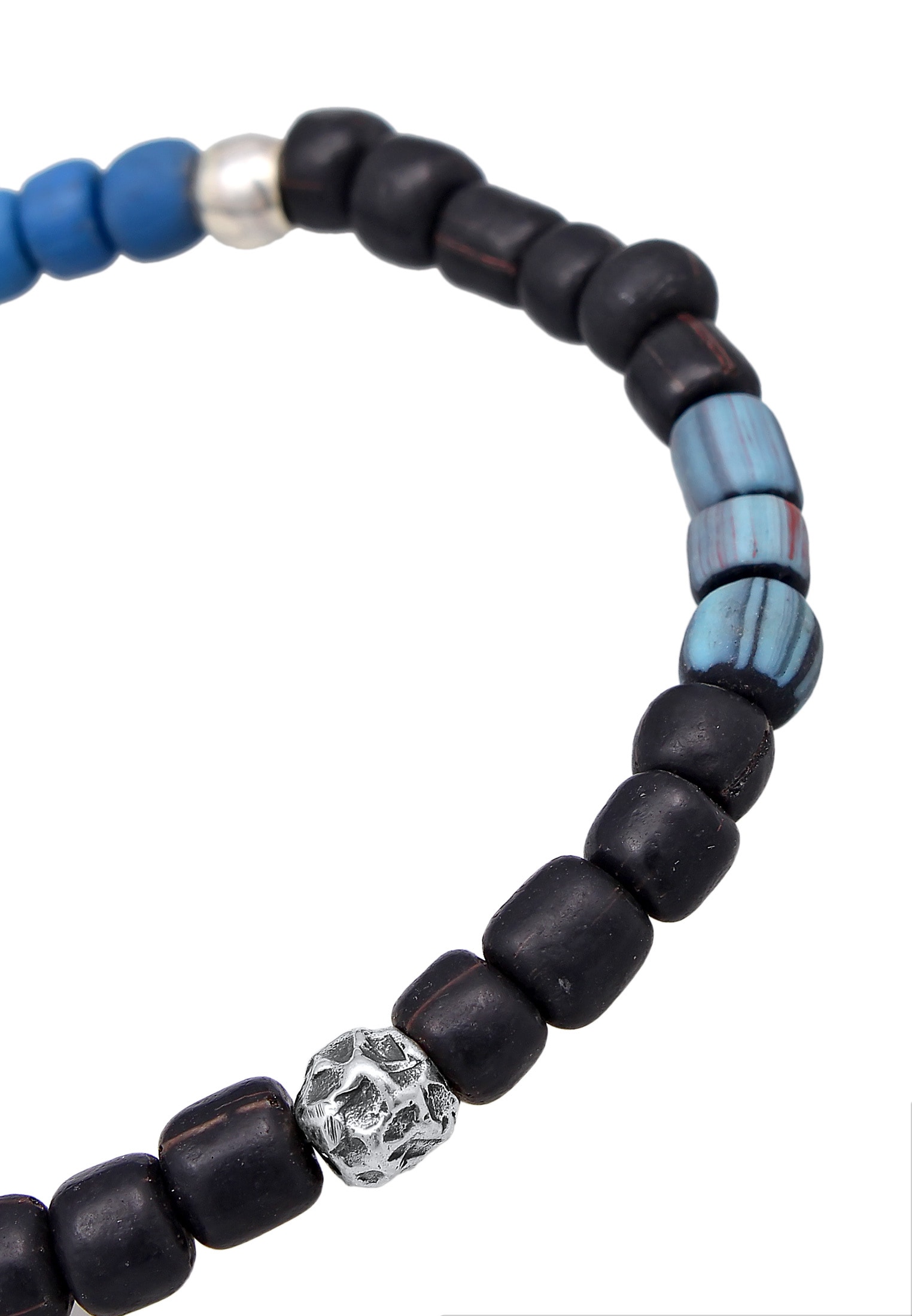 Kuzzoi Armband »Glas Beads 925 Silber«