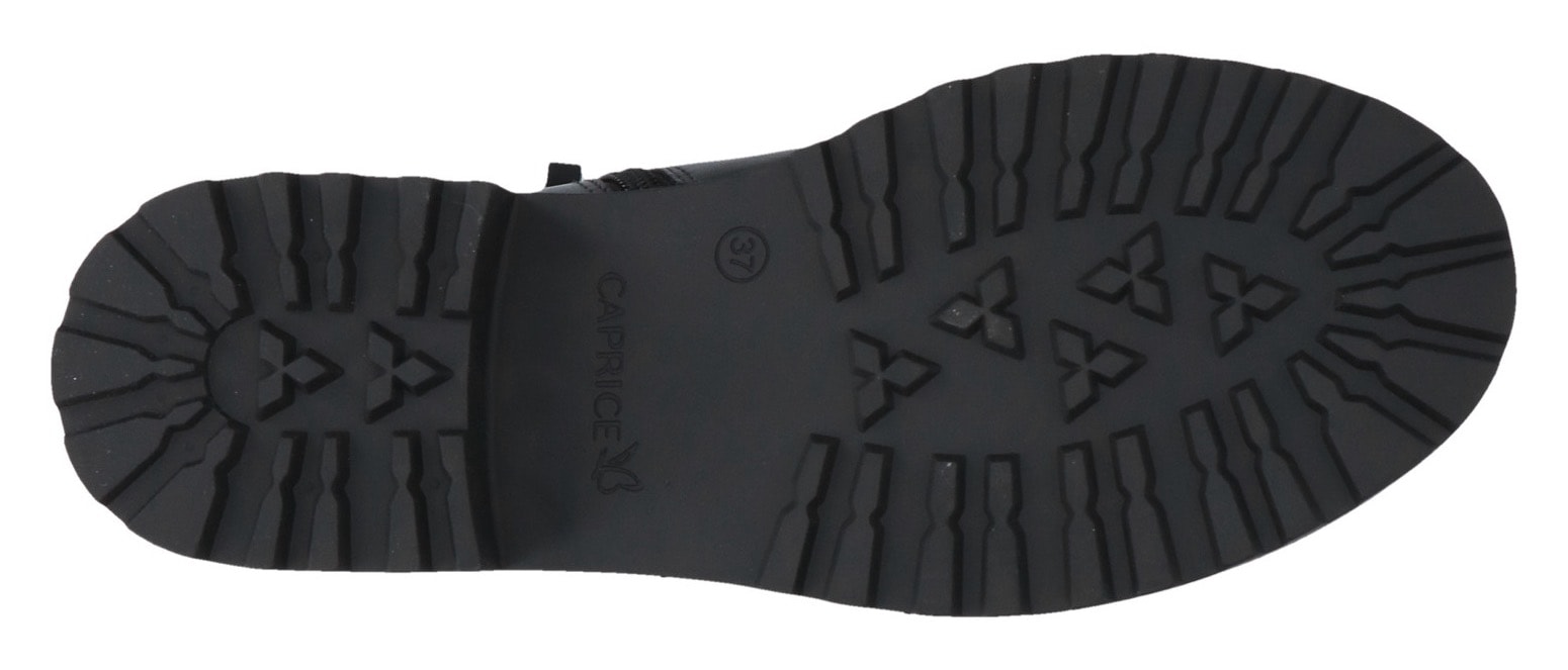 Caprice Chelseaboots, Blockabsatz, Basicschuh, Stiefelette in bequemer Weite