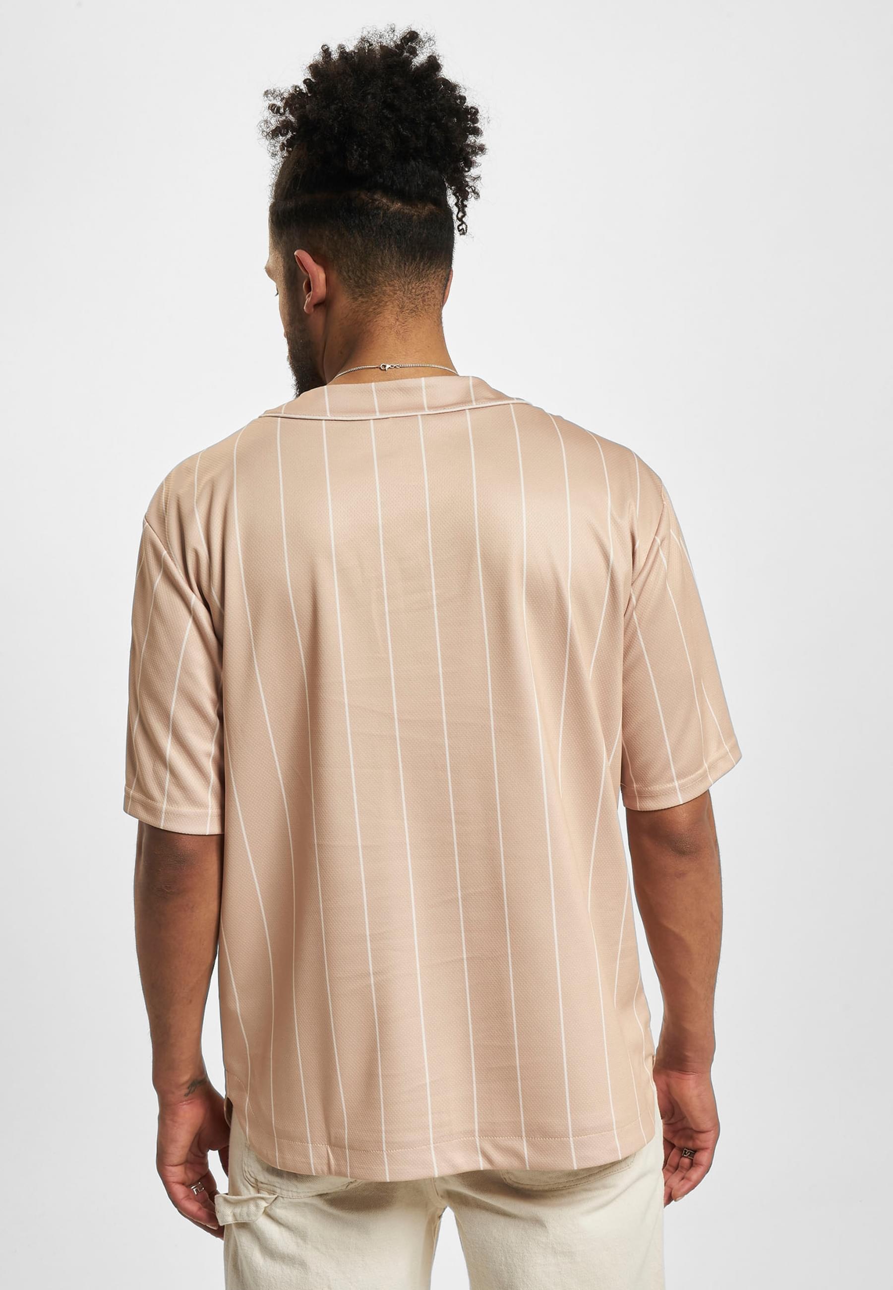 Fubu Langarmhemd »Fubu Herren FM232-003-2 FUBU Varsity Pinstripe Baseball Jersey«, (1 tlg.)