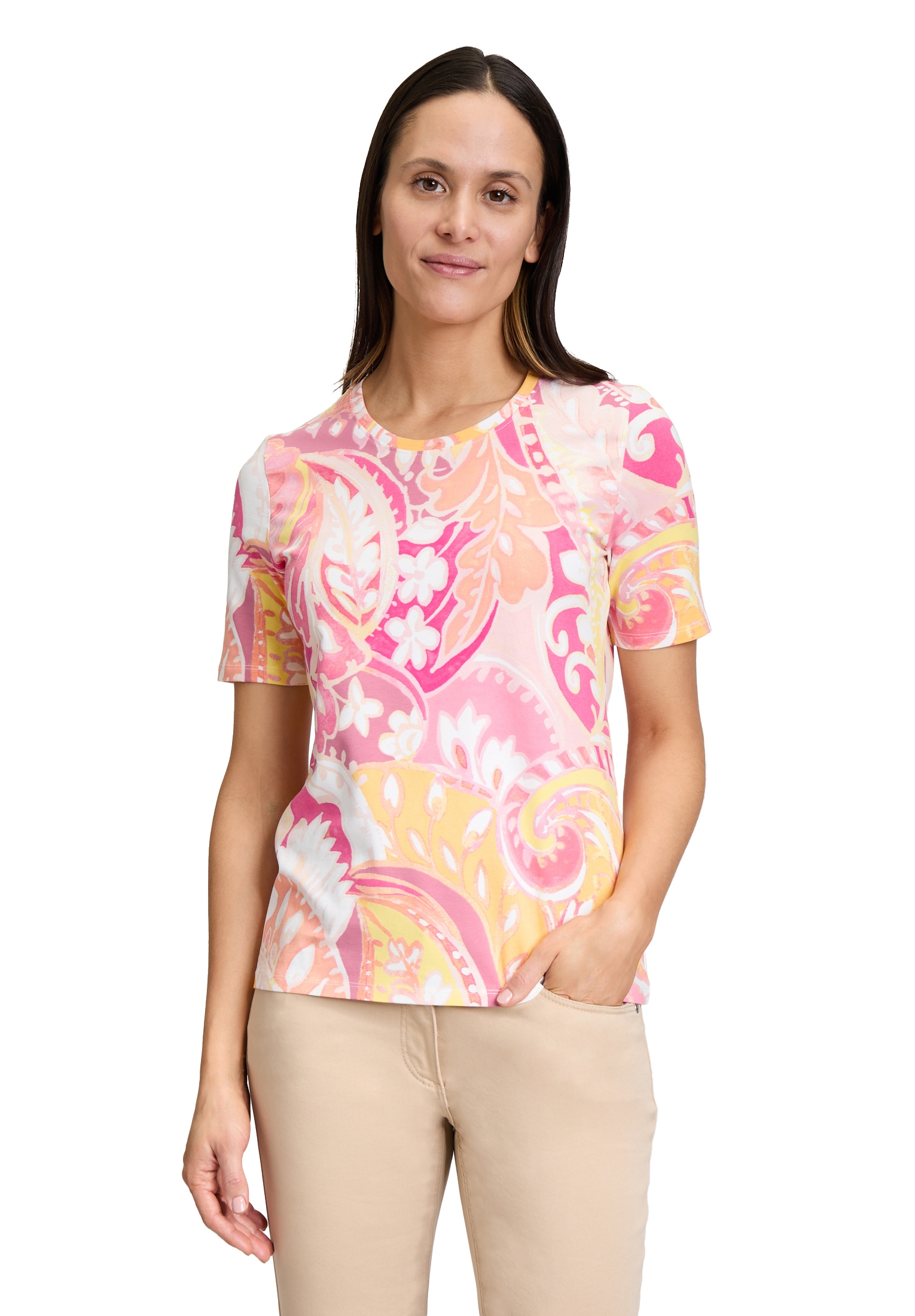 Betty Barclay Kurzarmshirt "Betty Barclay Basic Shirt mit Print", (1 tlg.), günstig online kaufen
