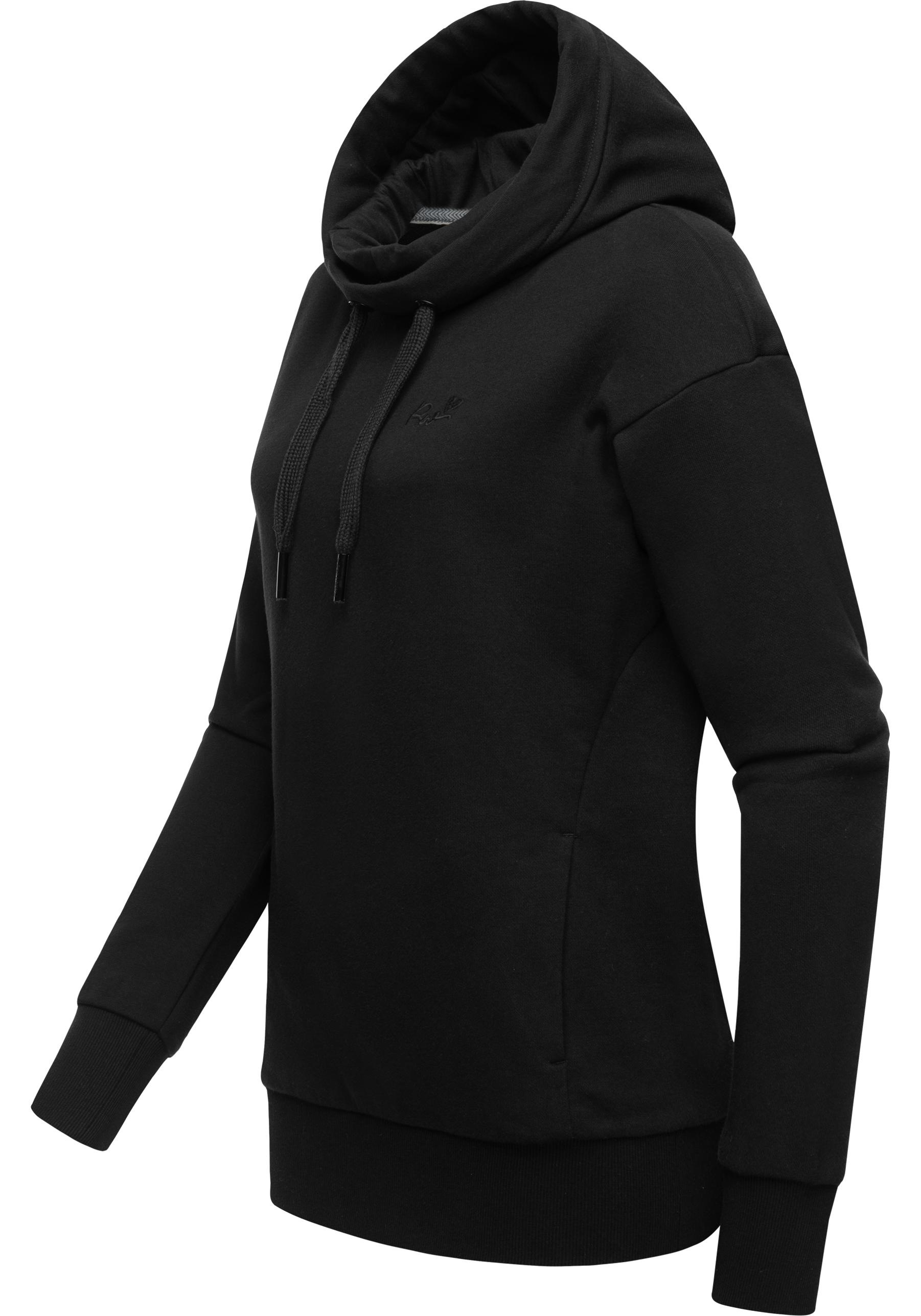 Ragwear Stehkragenpullover »Yodis« modischer Kapuzenpullover mit hohem Kragen