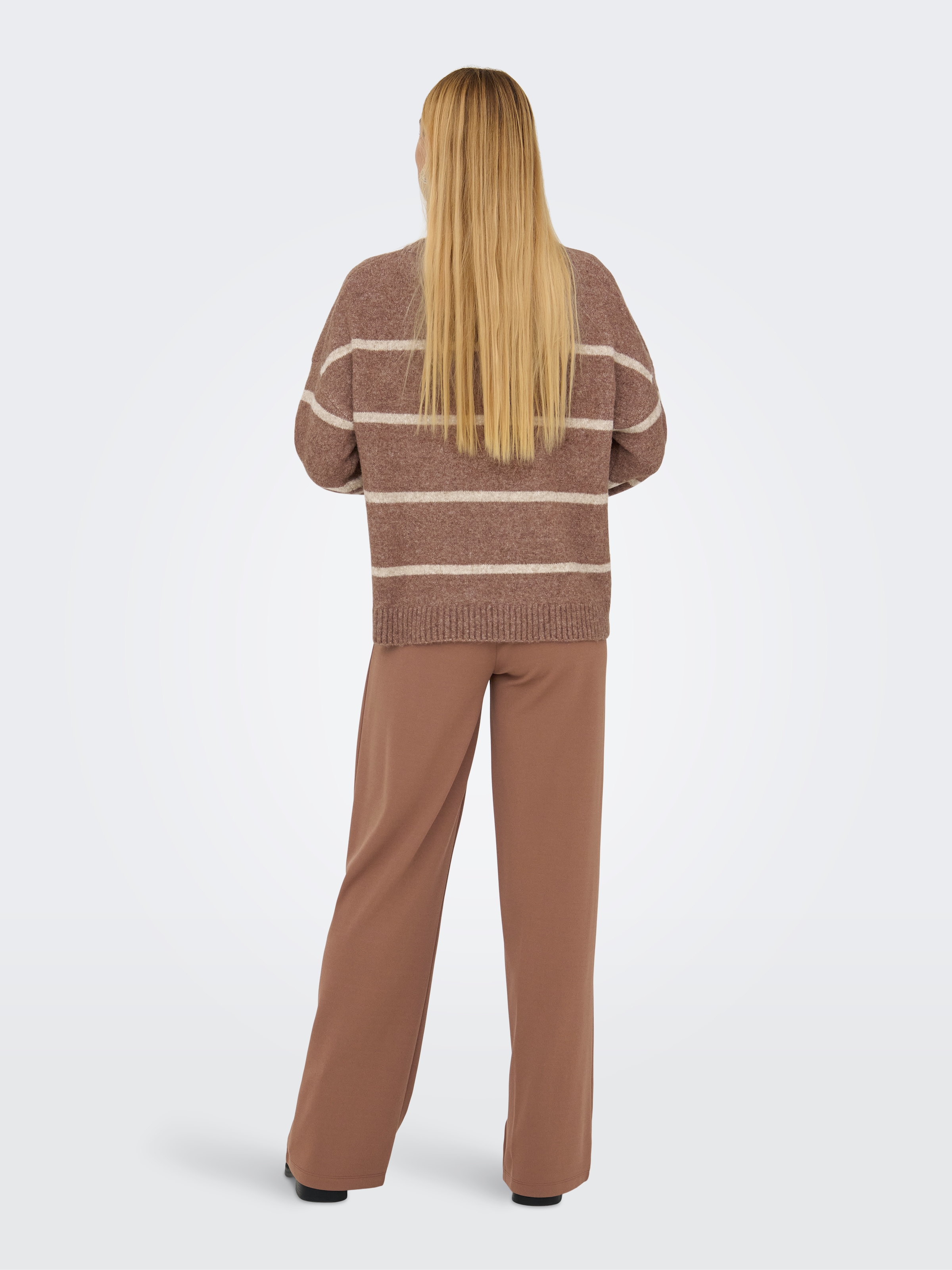 ONLY Strickpullover »ONLOXFORD LIFE LS STRIPE O-NECK KNT«