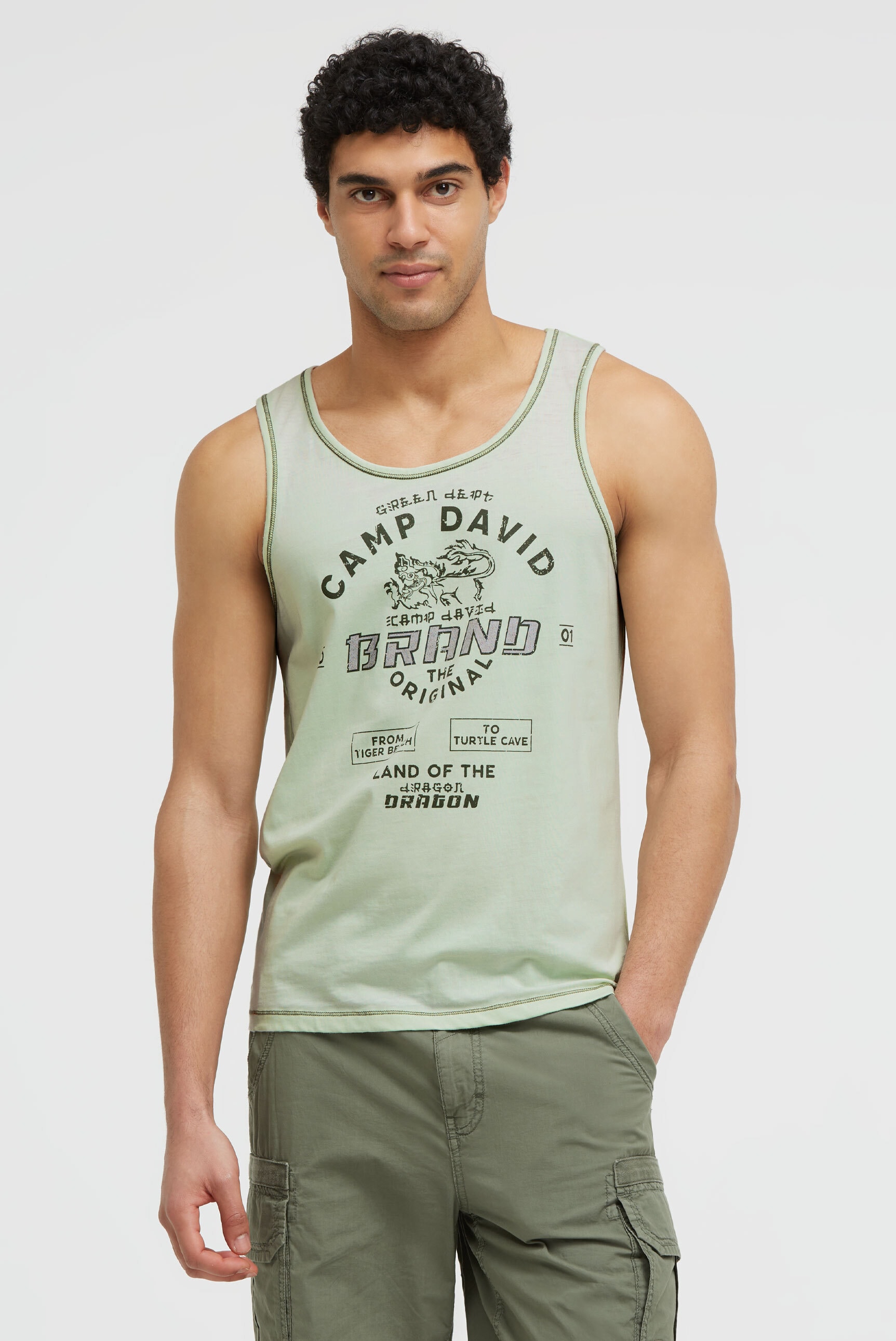 CAMP DAVID Tanktop in softer Haptik
