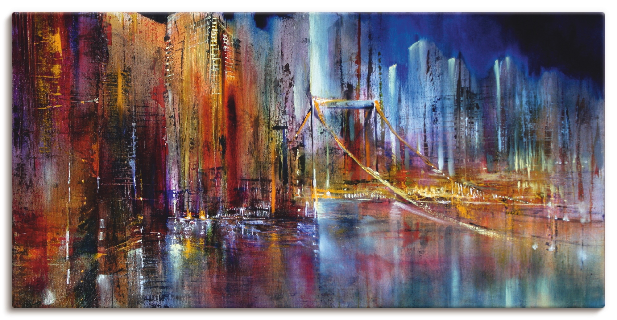 Artland Leinwandbild "Stadtansicht I" Amerika 1 Stk. tlg. auf Holzrahmen ge günstig online kaufen