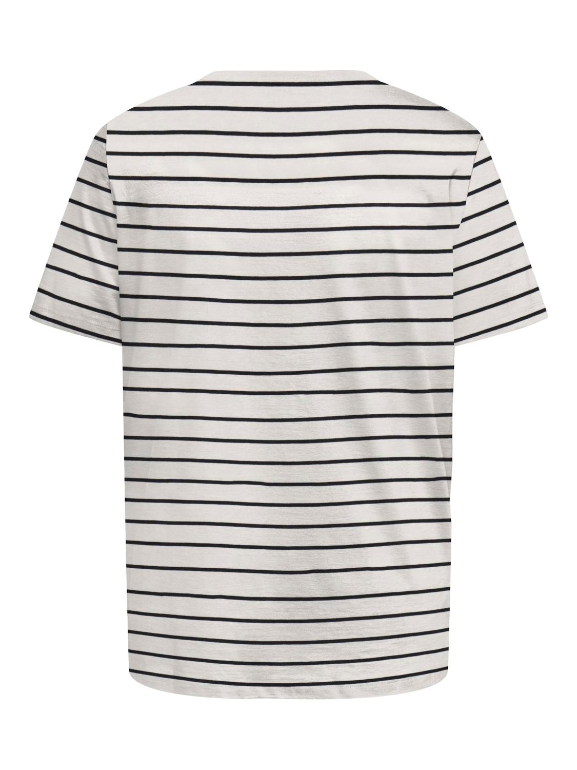 ONLY CARMAKOMA Rundhalsshirt »CARBLOOM LIFE S/S TOP JRS«