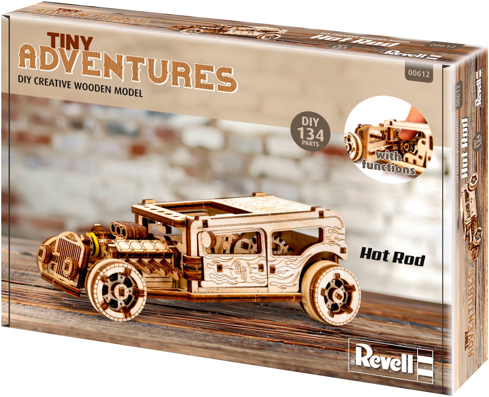 Revell® Modellbausatz »Revell Tiny Adventures, Hot Rod«, 1:32, Made in Europe