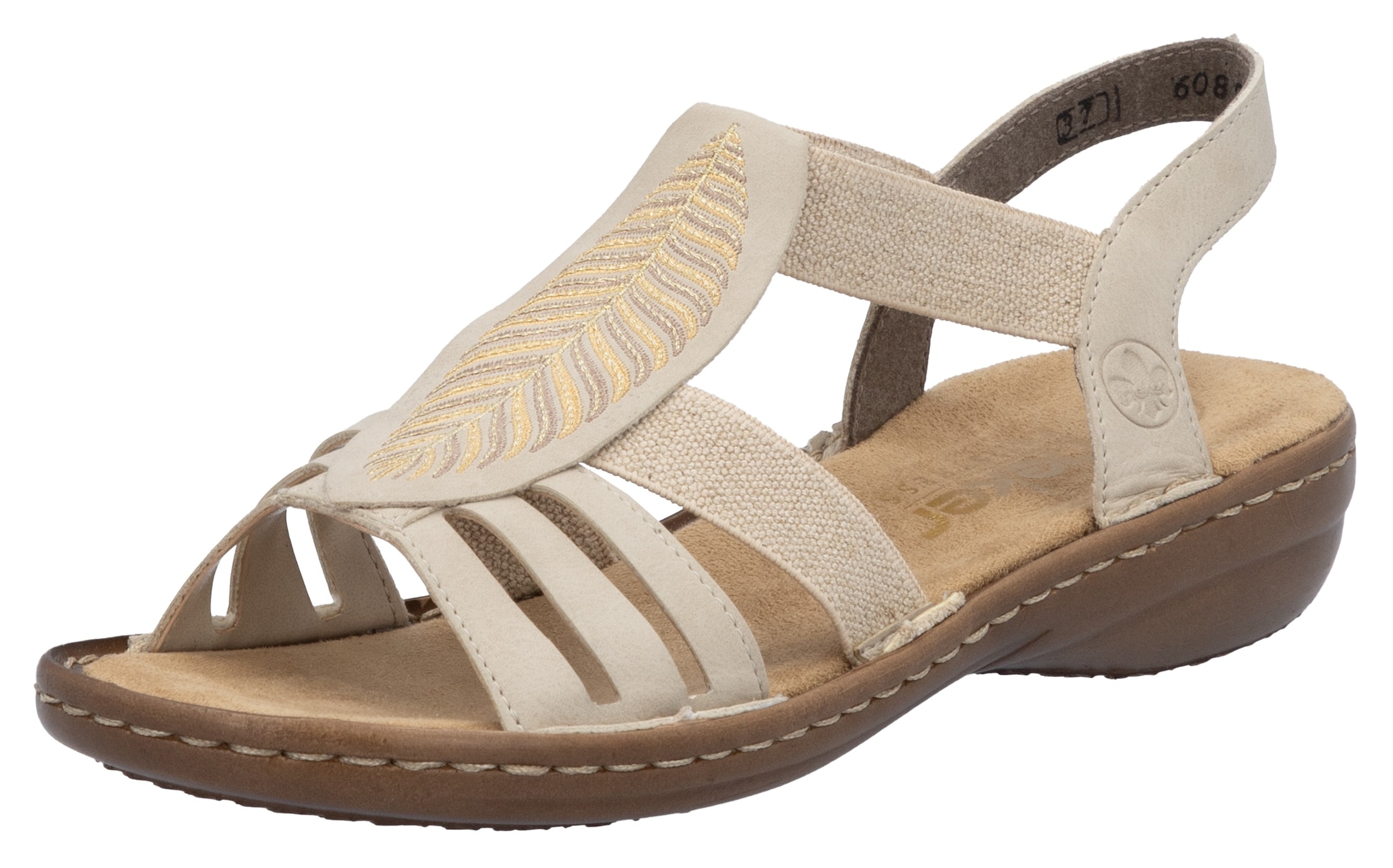 Rieker Sandale, Sommerschuh, Schlupfschuh, Sandalette mit praktischen Gummi günstig online kaufen